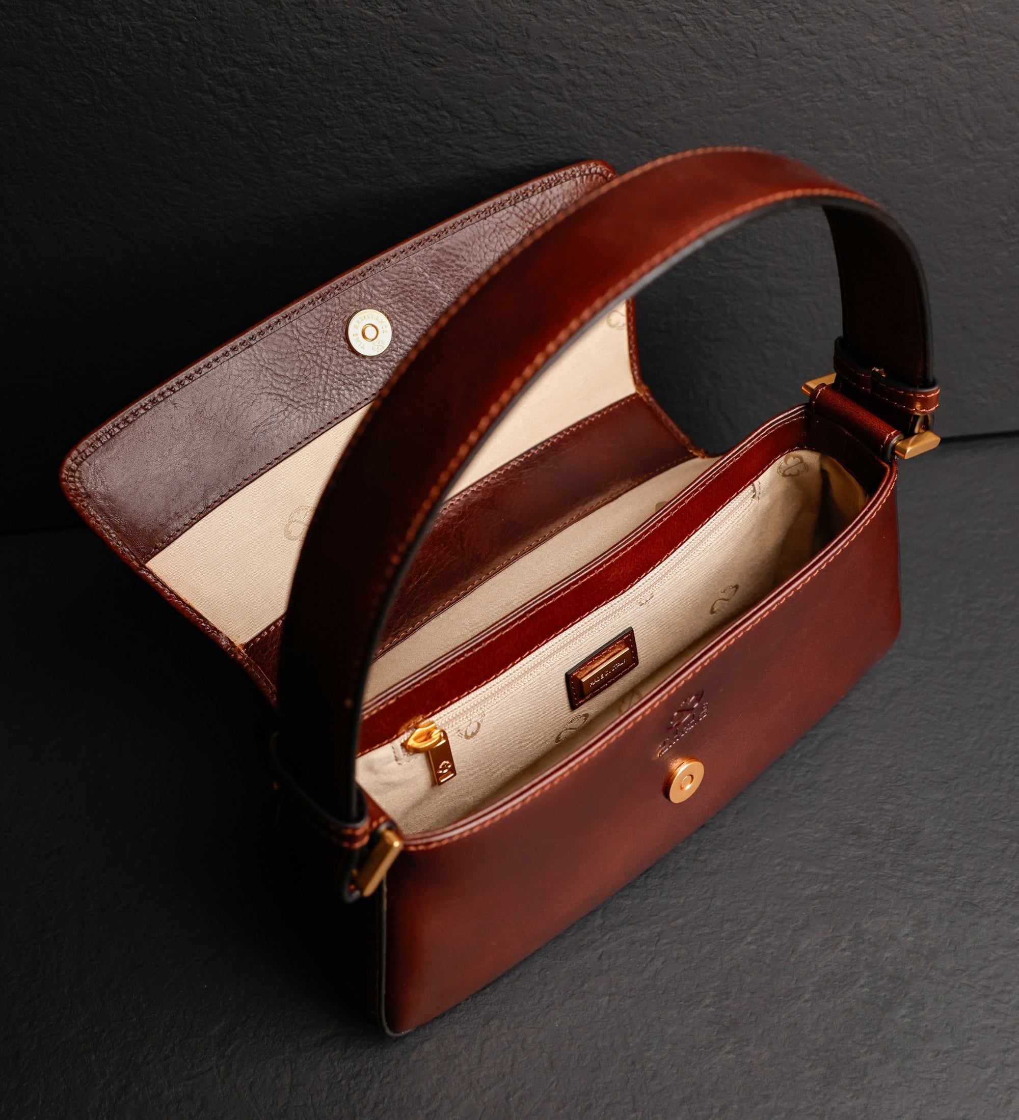 Bolso de mano baguette de cuero: Bright Lights, Big City