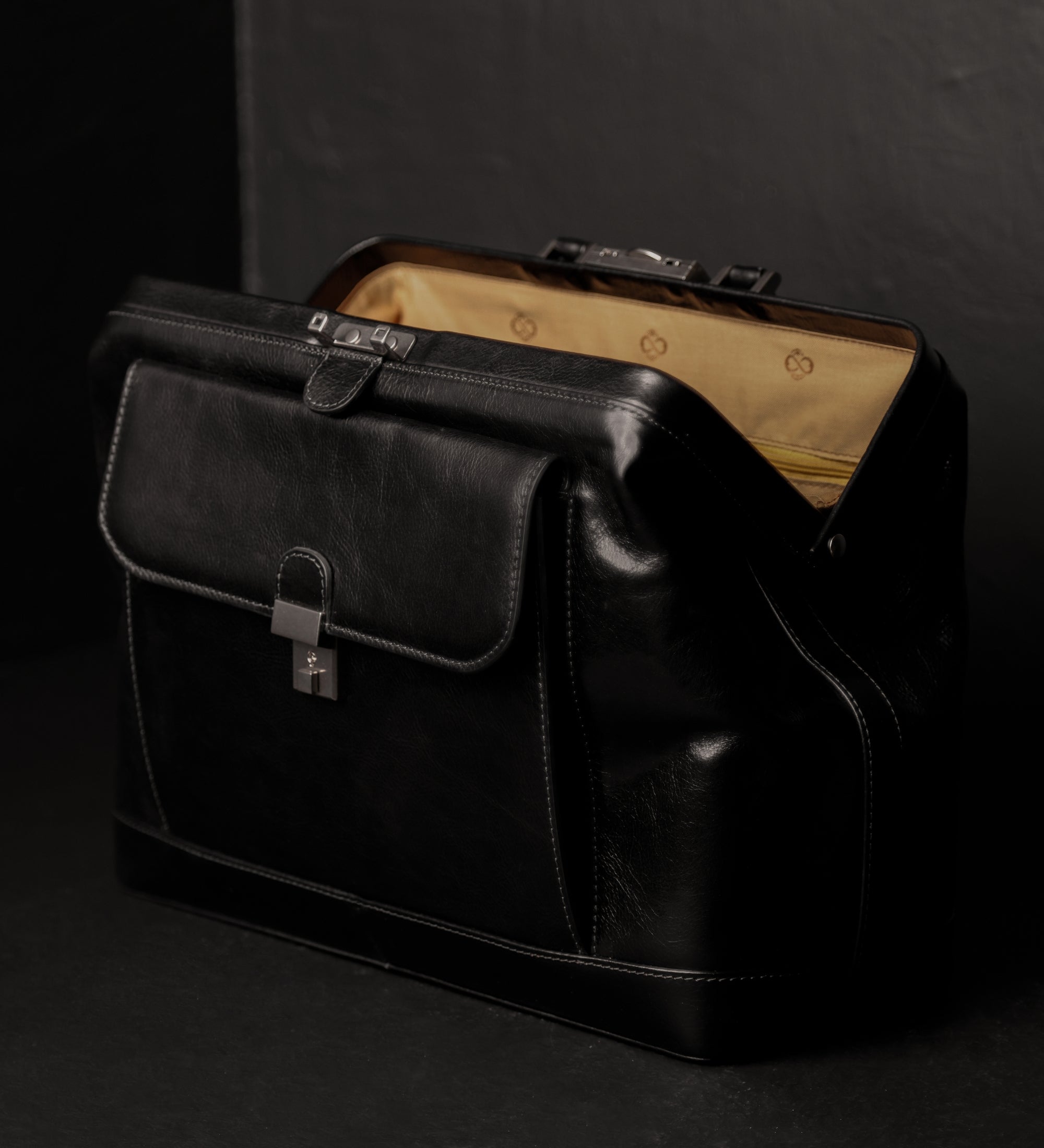 Bolso de médico de cuero italiano grande: Hamlet
