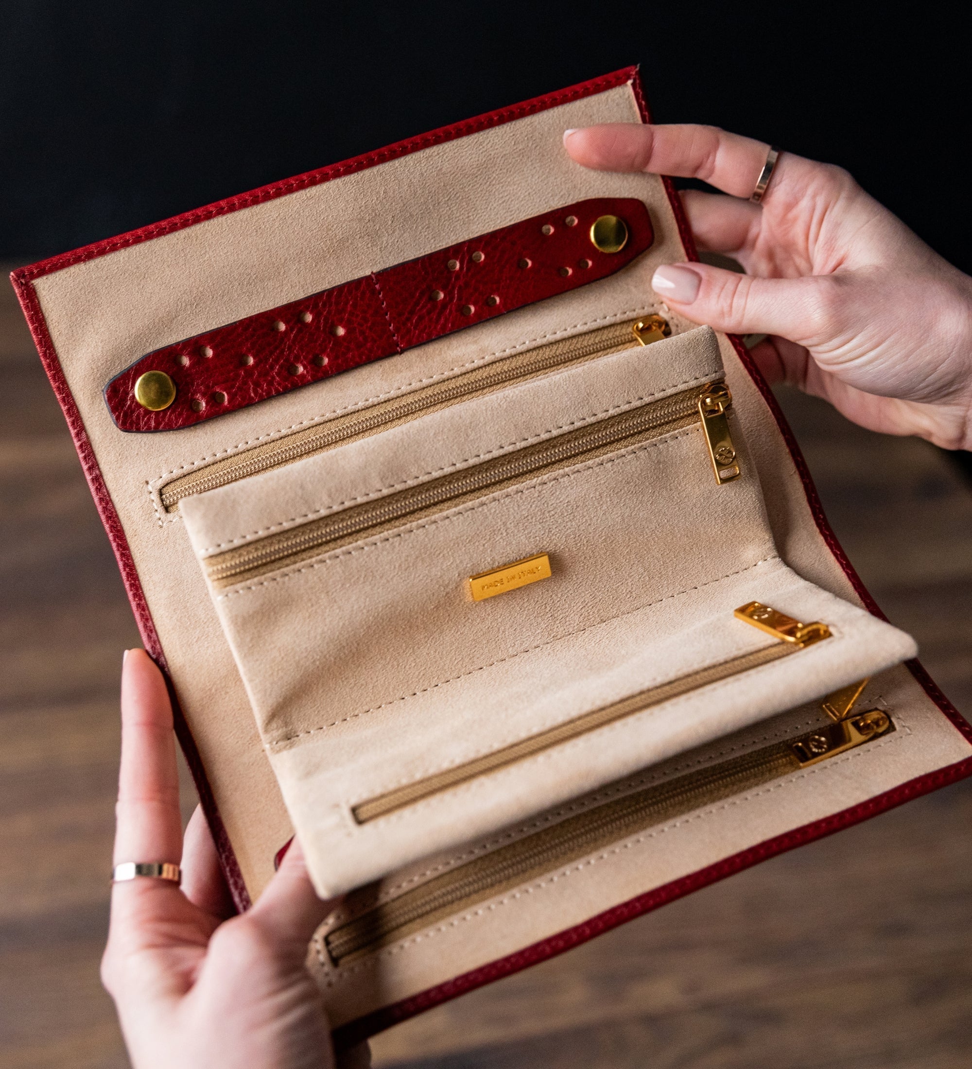 Funda de viaje de cuero para joyas para mujer: Madame Bovary