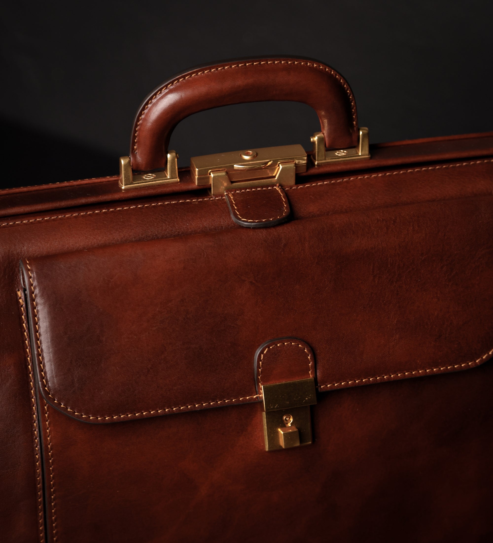 Bolso de médico de cuero italiano grande: Hamlet