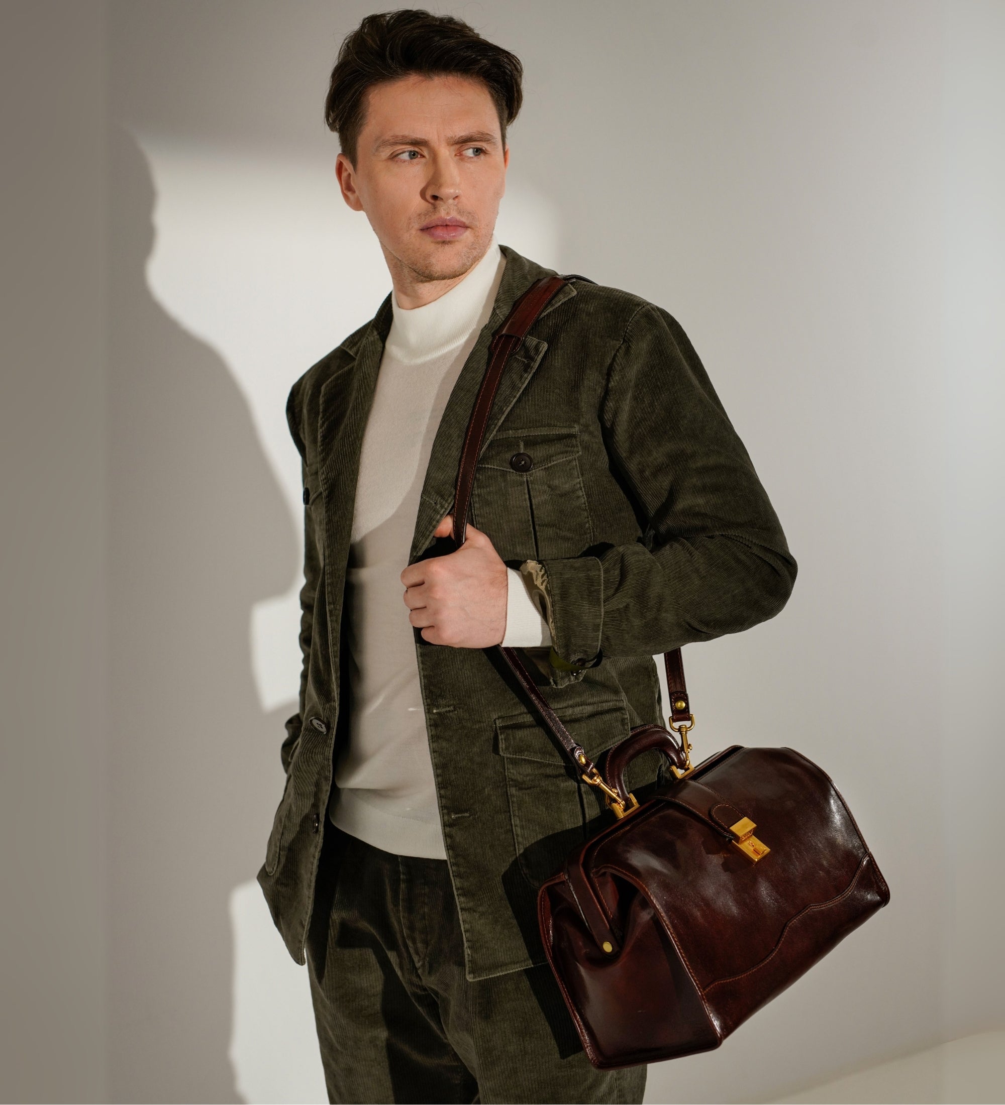 Bolso de médico de cuero pequeño: David Copperfield