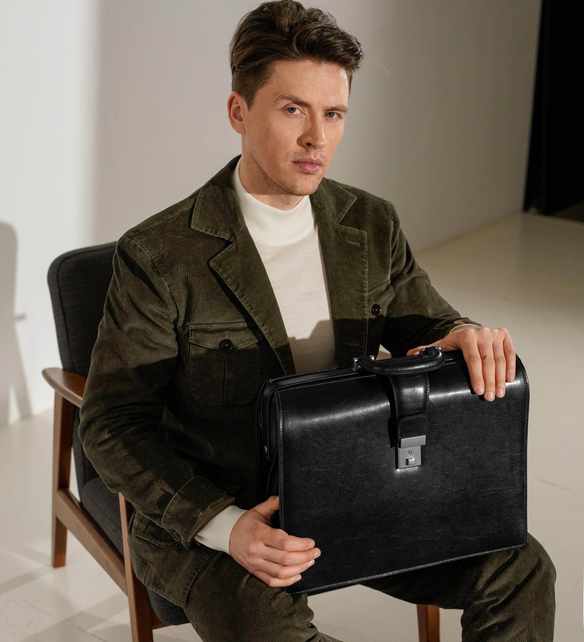 Maletín de cuero grande: The Firm