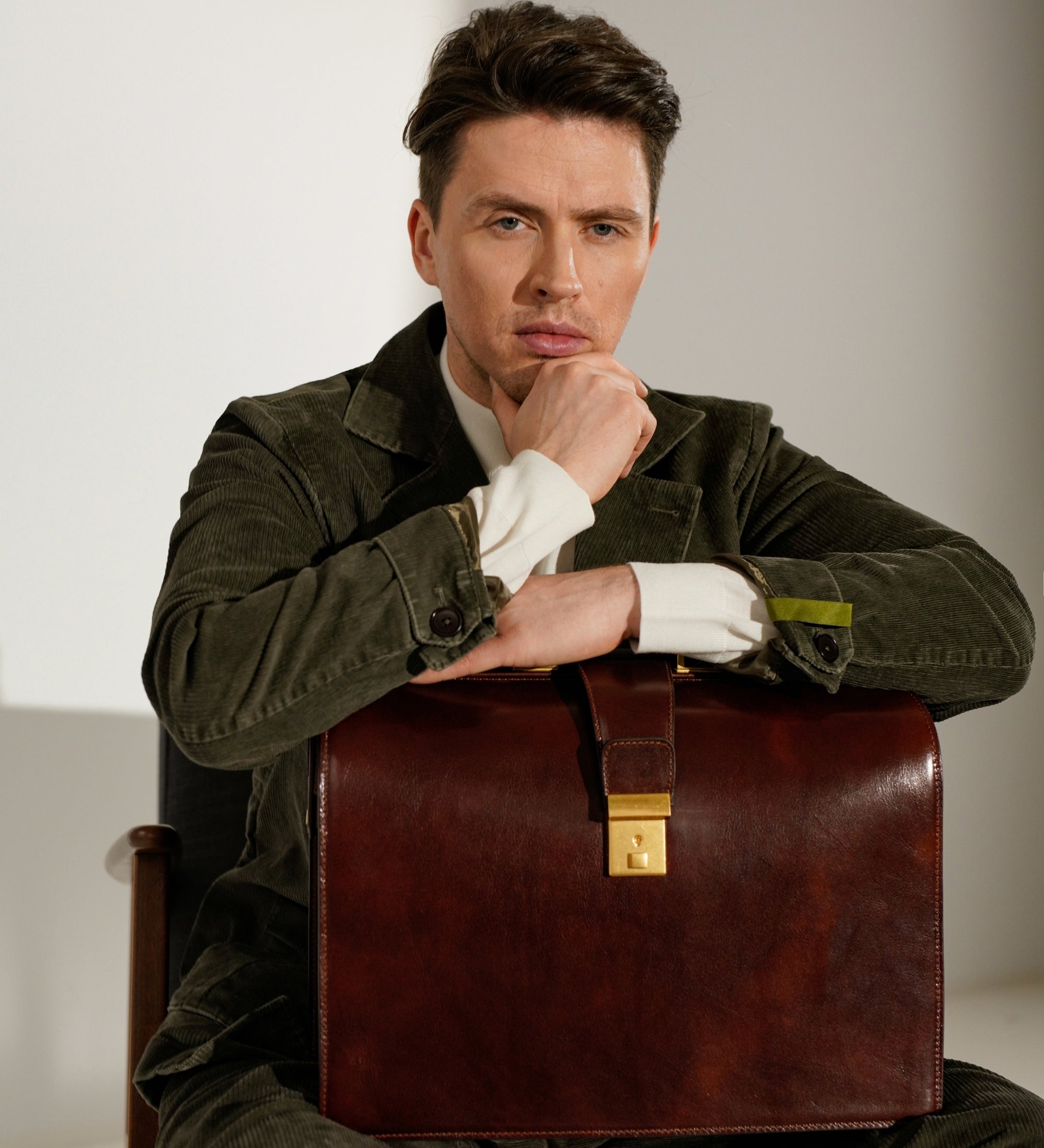 Maletín de cuero grande: The Firm