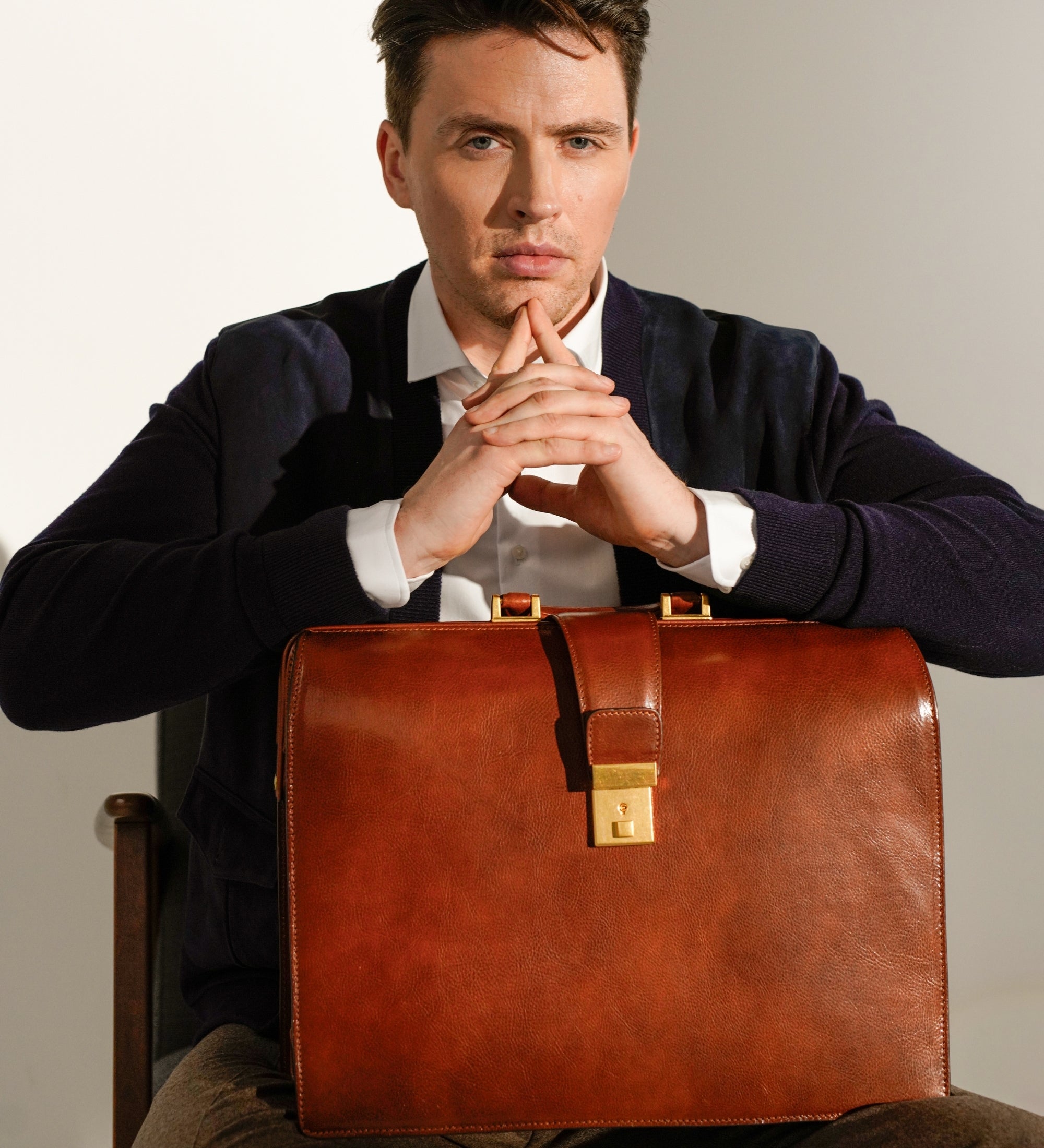 Maletín de cuero grande: The Firm