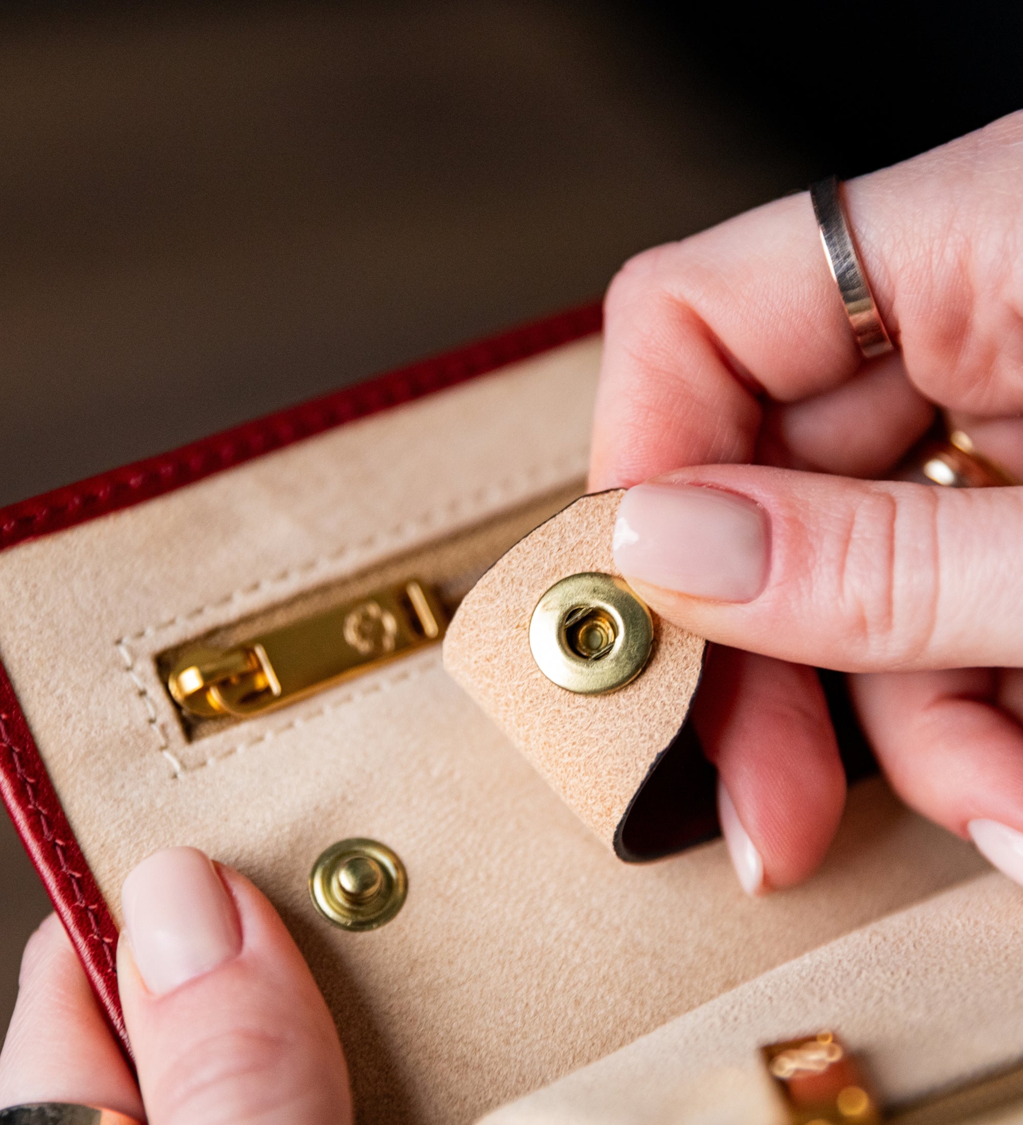 Funda de viaje de cuero para joyas para mujer: Madame Bovary