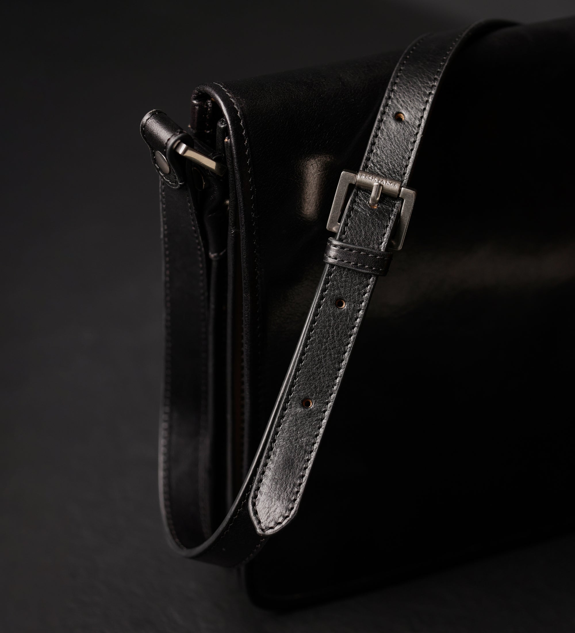 Bolso bandolera de cuero pequeño: On The Road