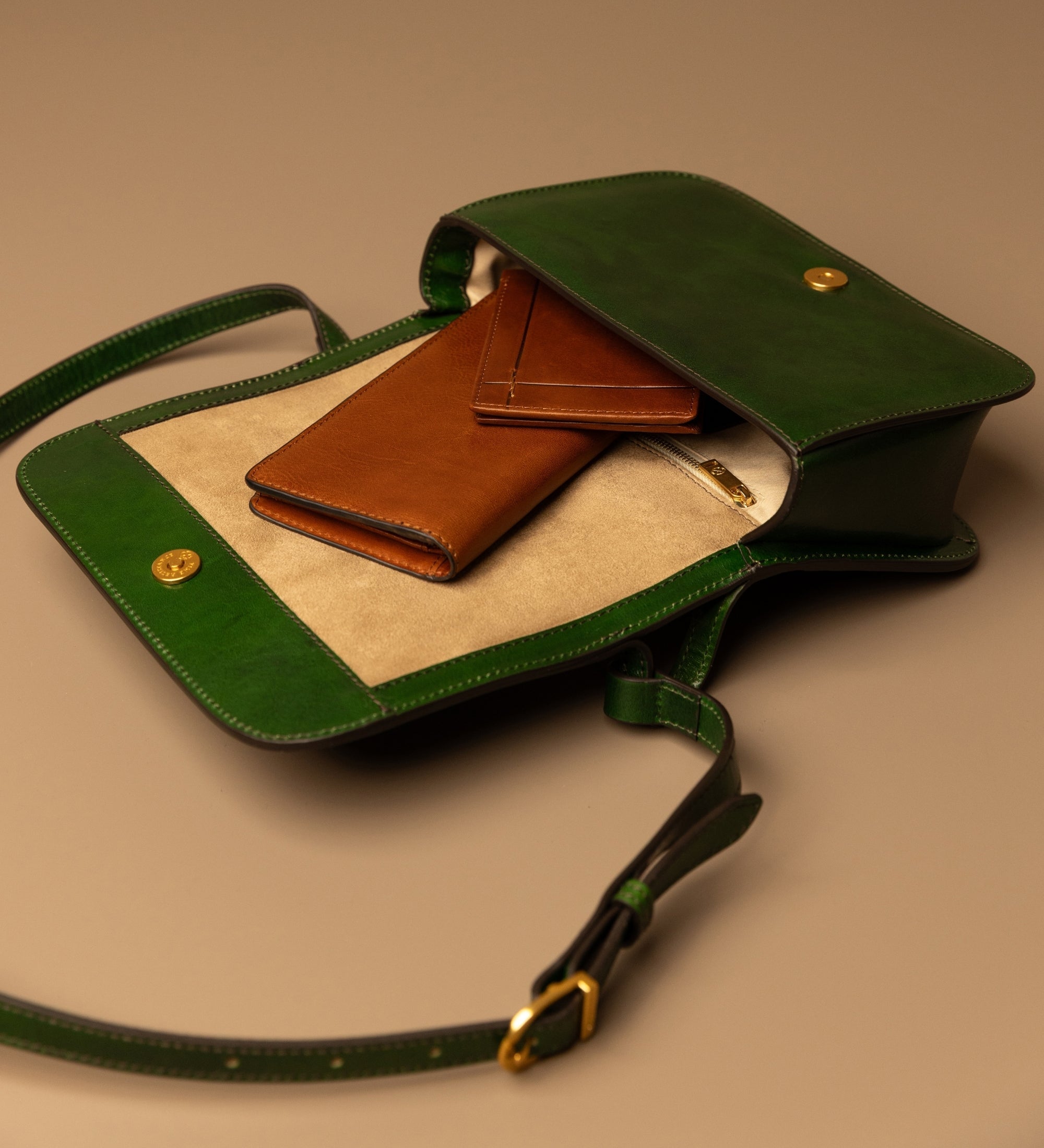 Bolso bandolera de cuero para mujer: Il Piacere