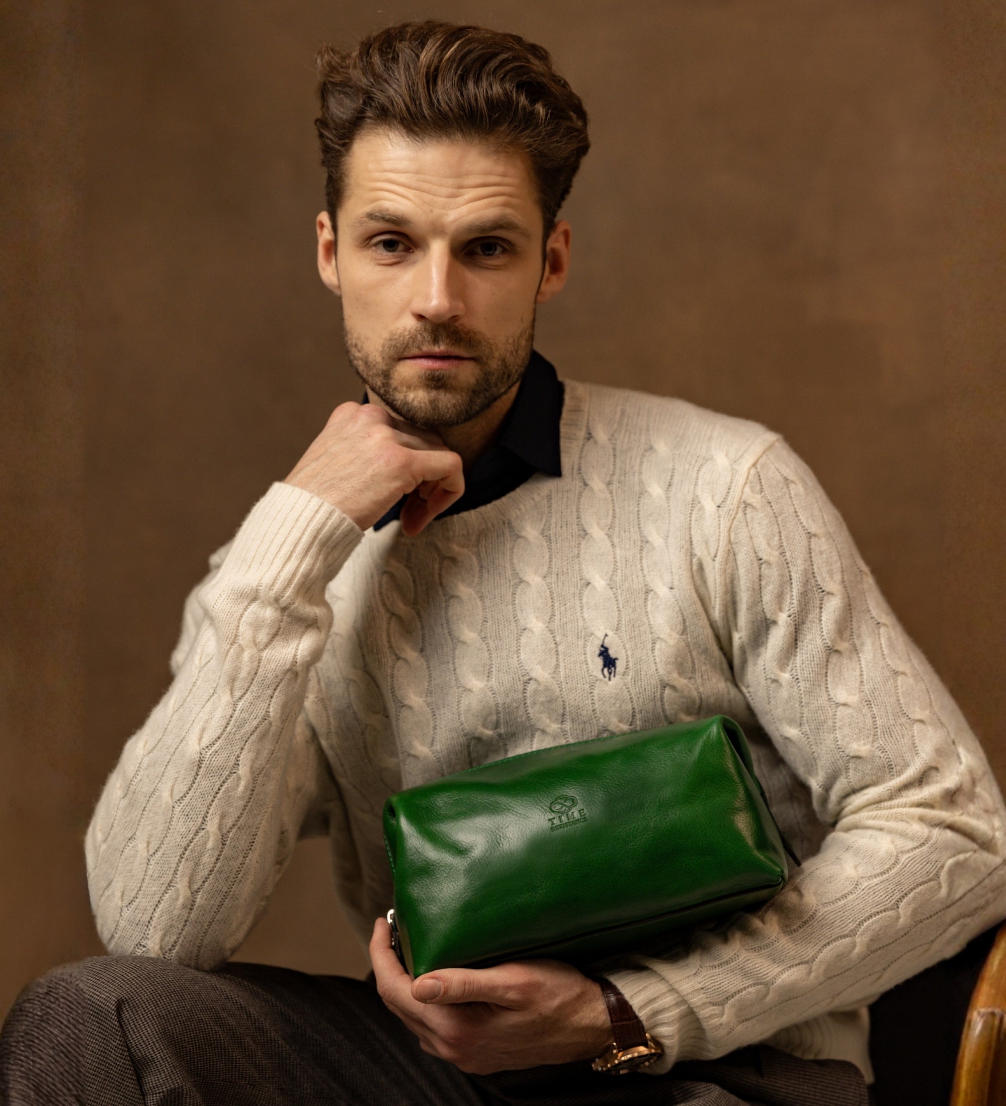 Neceser de tocador de cuero: Four Past Midnight