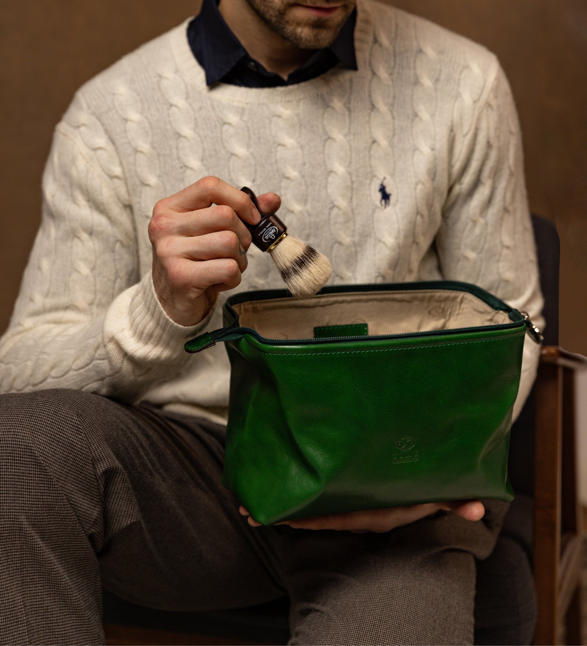 Neceser de tocador de cuero: Four Past Midnight