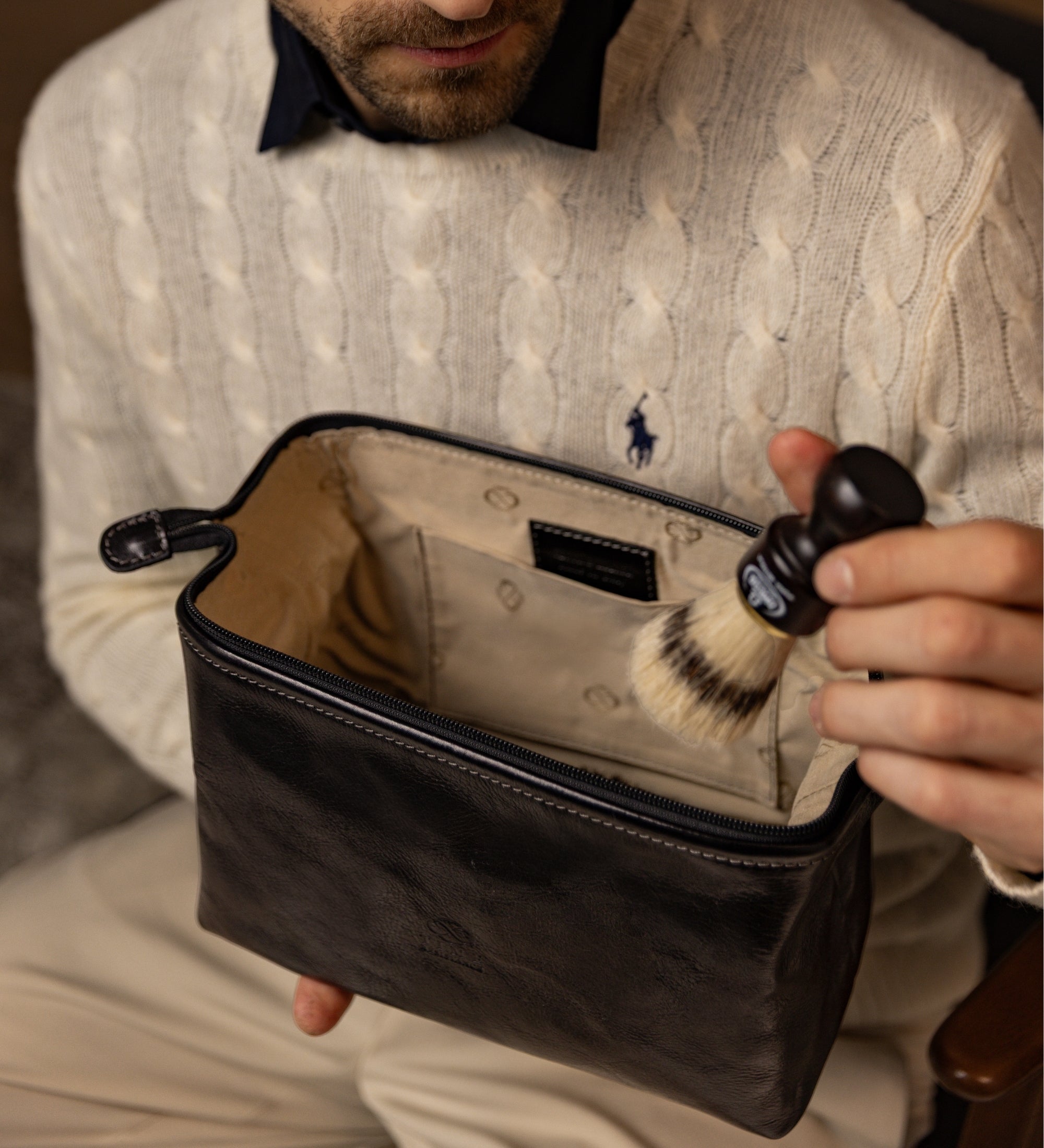 Neceser de tocador de cuero: Four Past Midnight