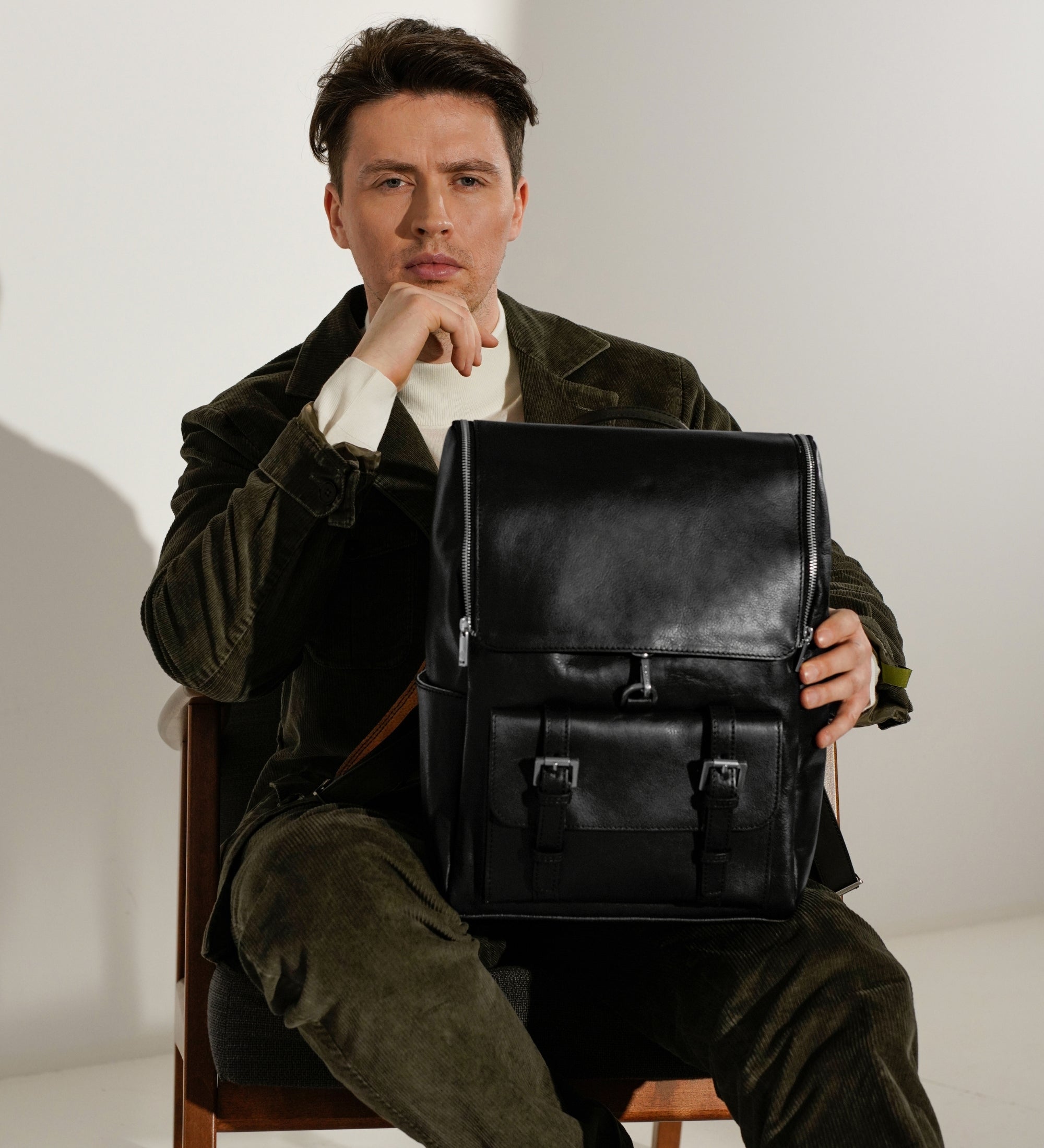 Mochila de cuero grande: The Odyssey