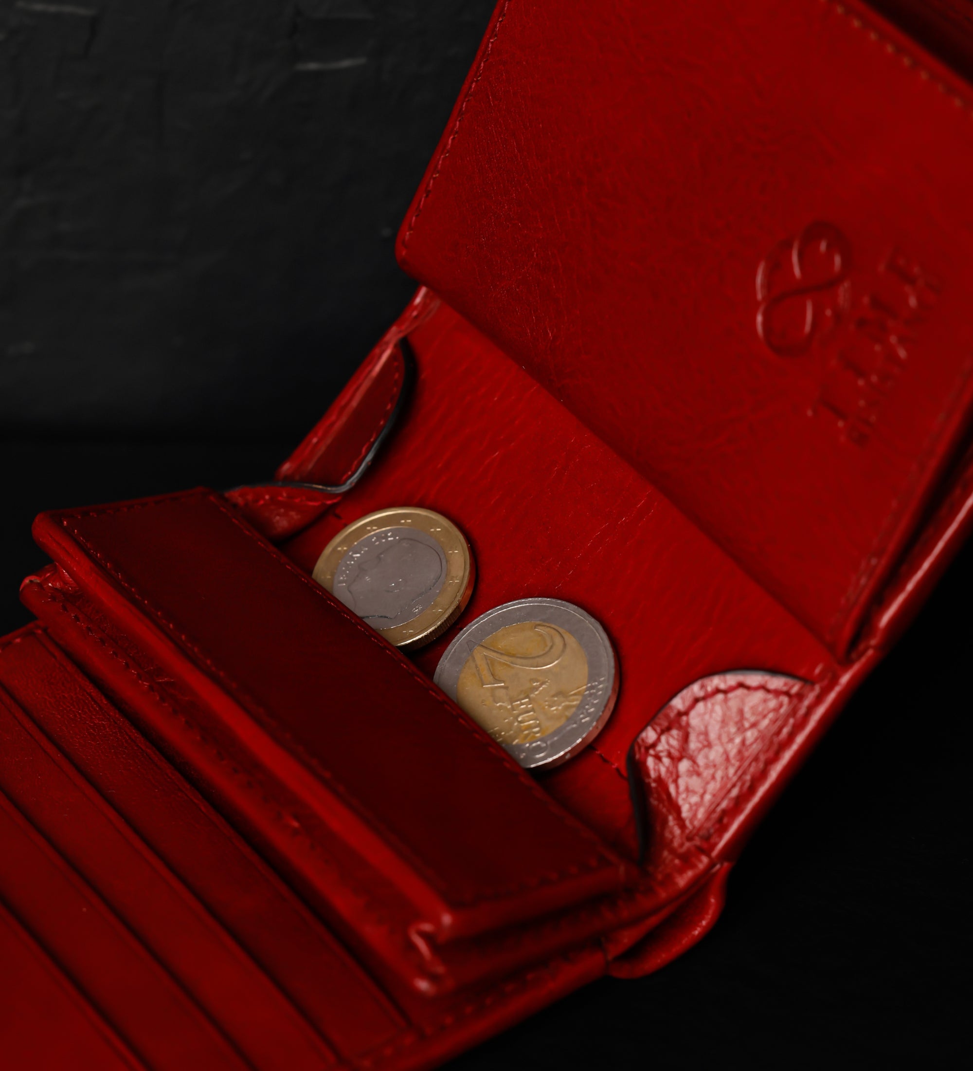 Cartera de cuero de doble compartimento: Daniel