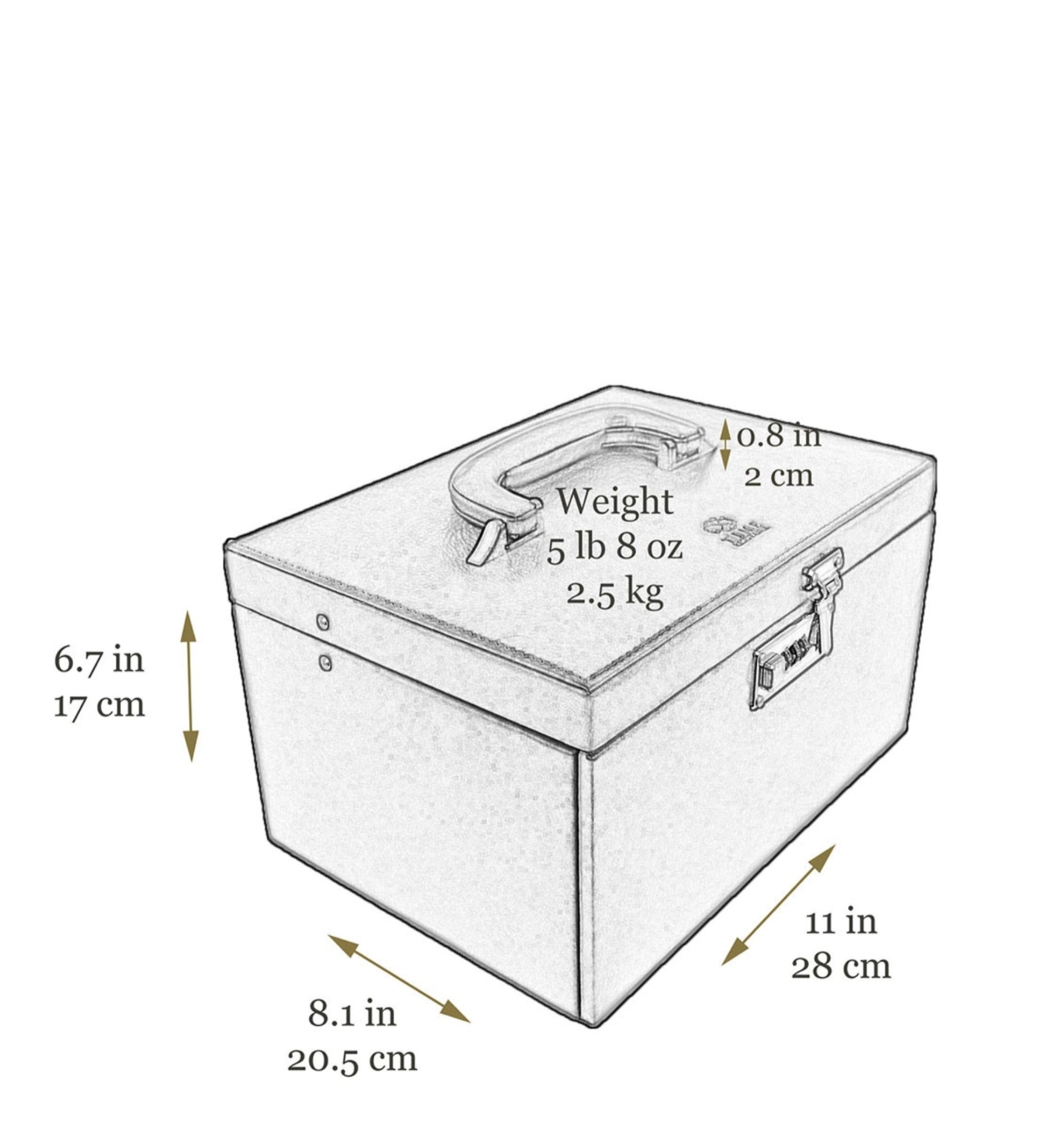 Joyero de cuero grande para mujer: The Portrait of a Lady