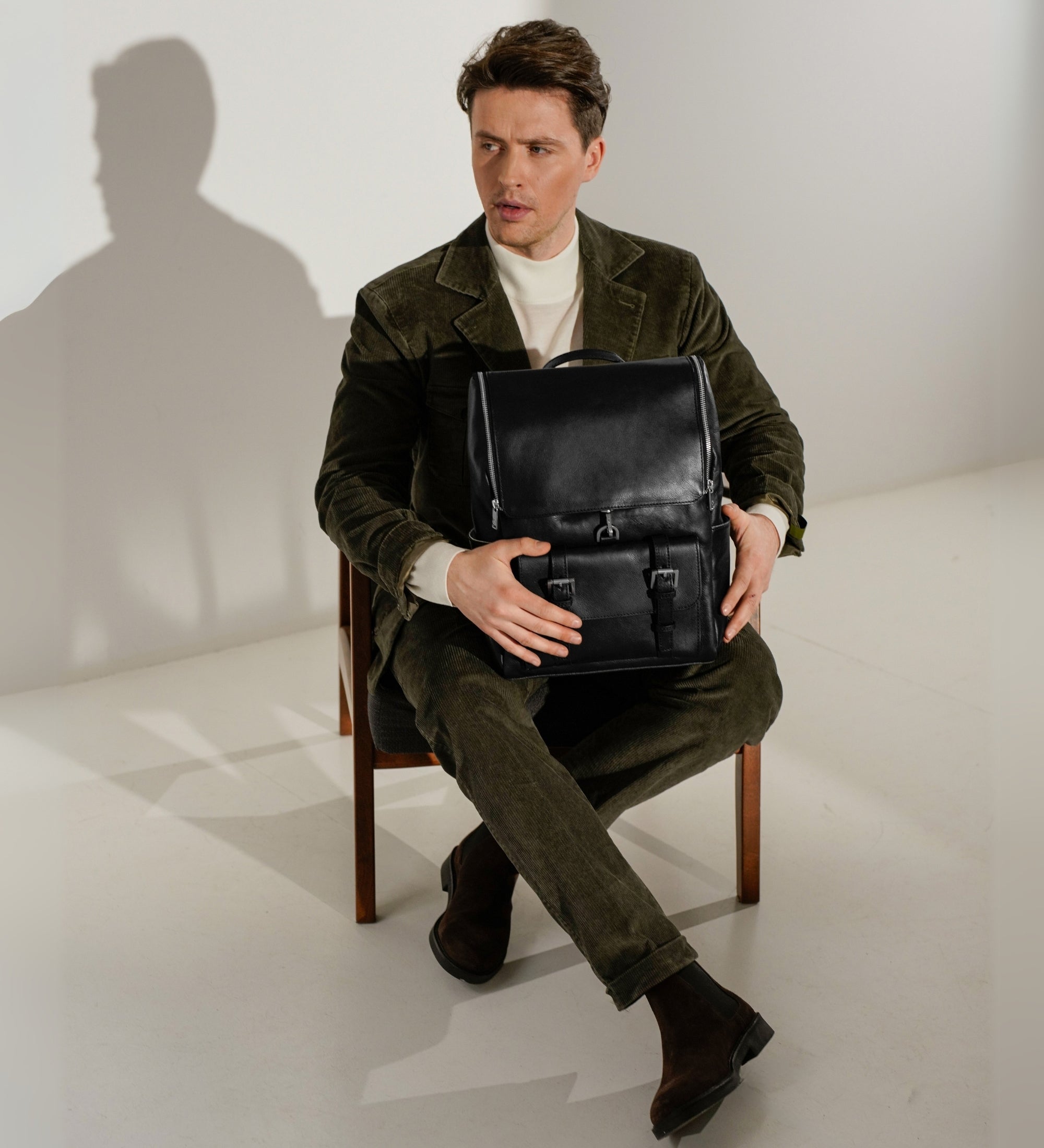 Mochila de cuero grande: The Odyssey