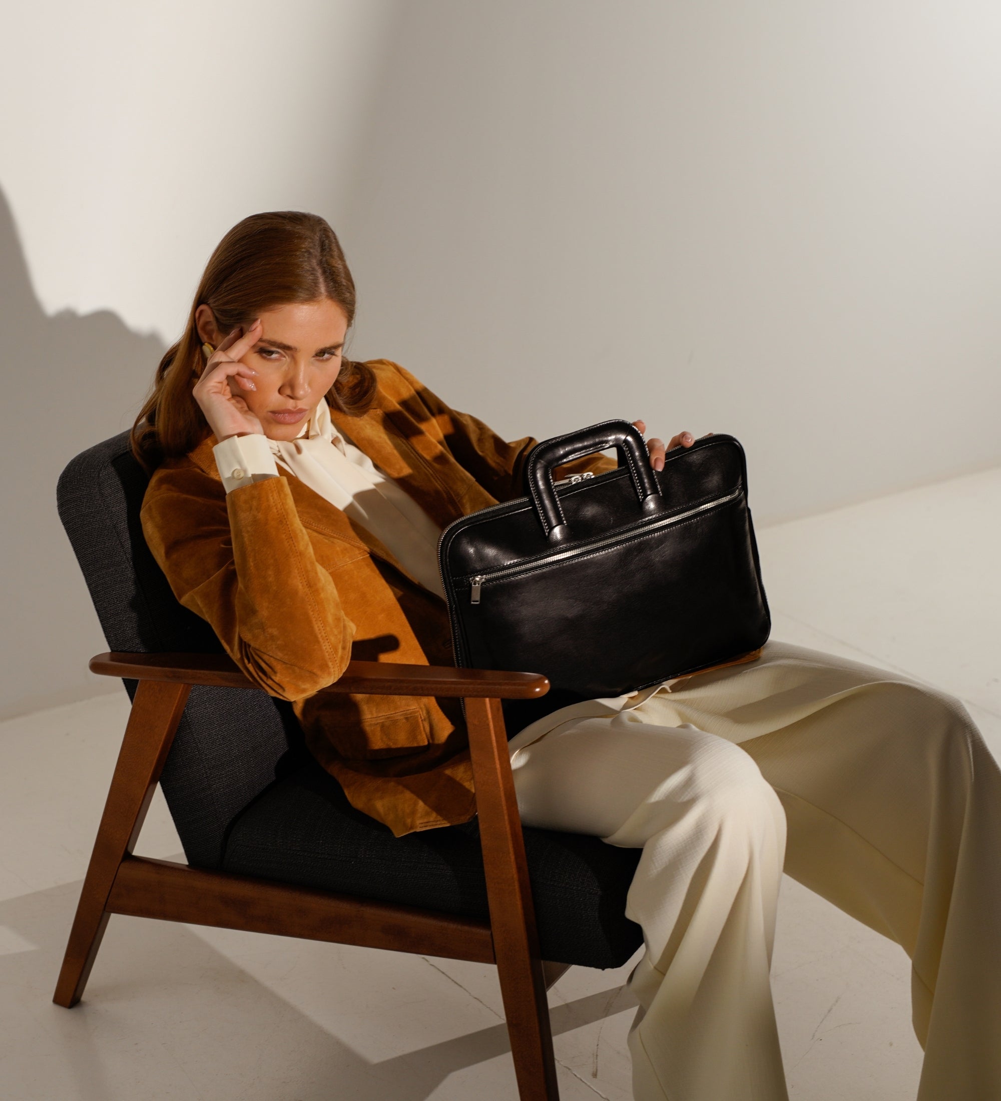 Bolso para portátil/maletín de cuero para mujer: Brave New World