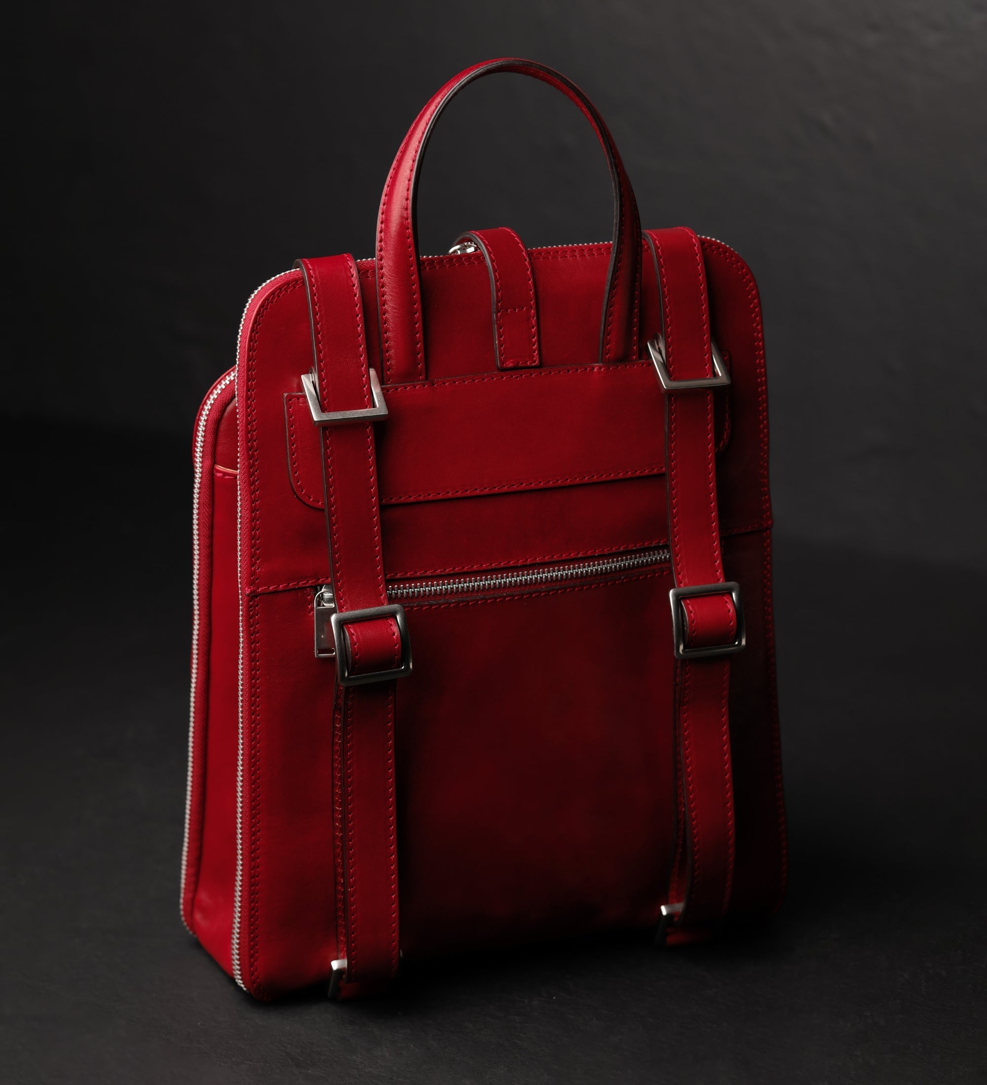 Bolso de hombro/mochila de cuero convertible para mujer: Clarissa