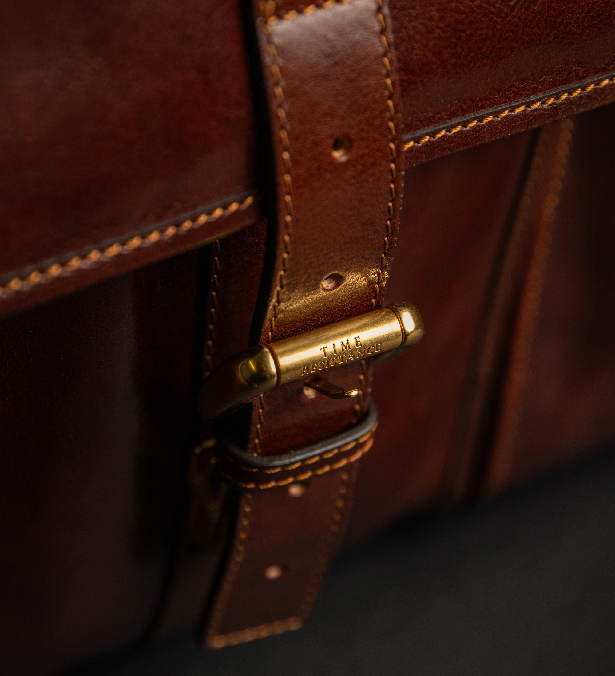 Bolso tipo satchel, maletín de cuero: The Time Machine