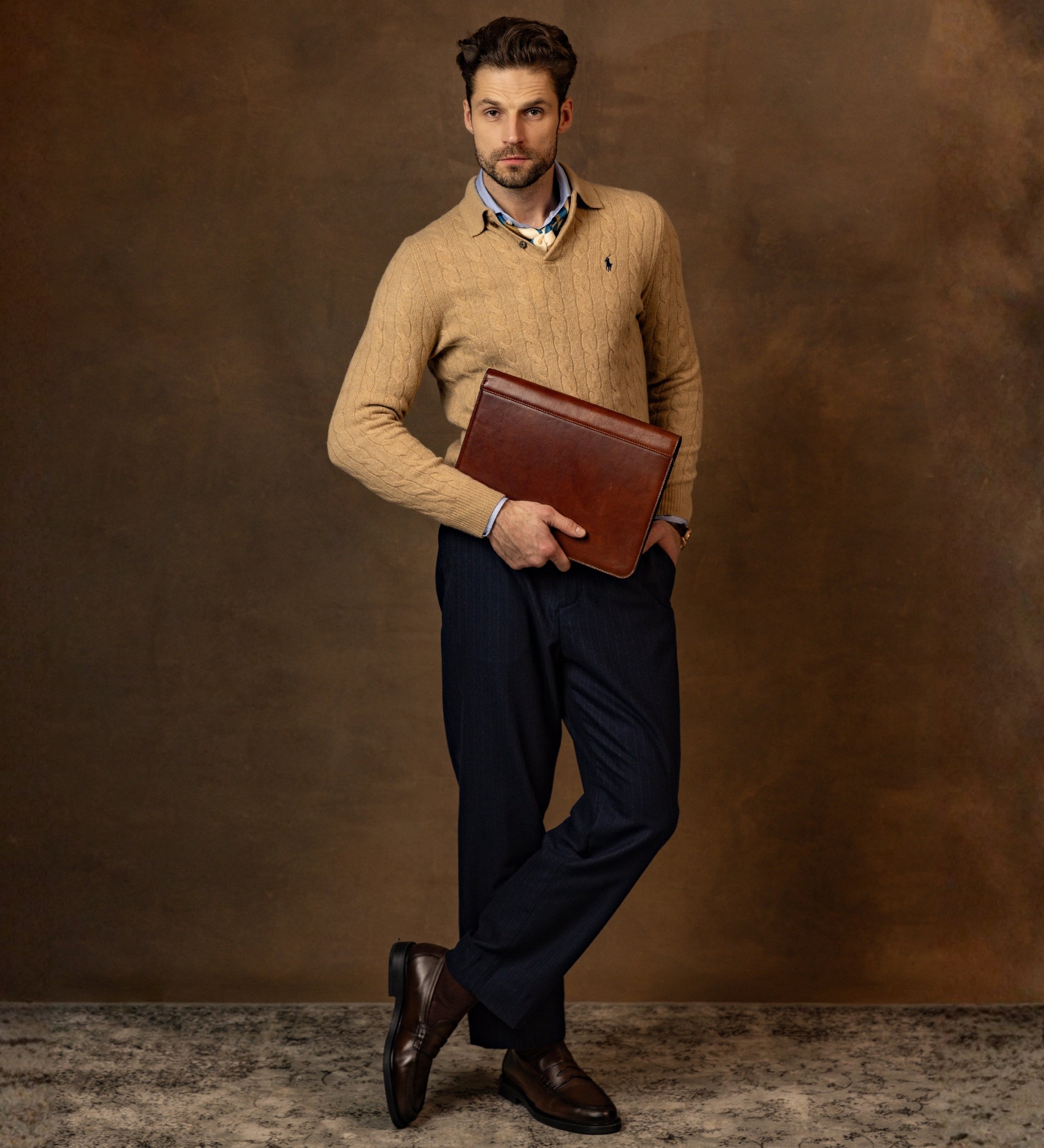 Organizador portadocumentos A4 de cuero: Candide