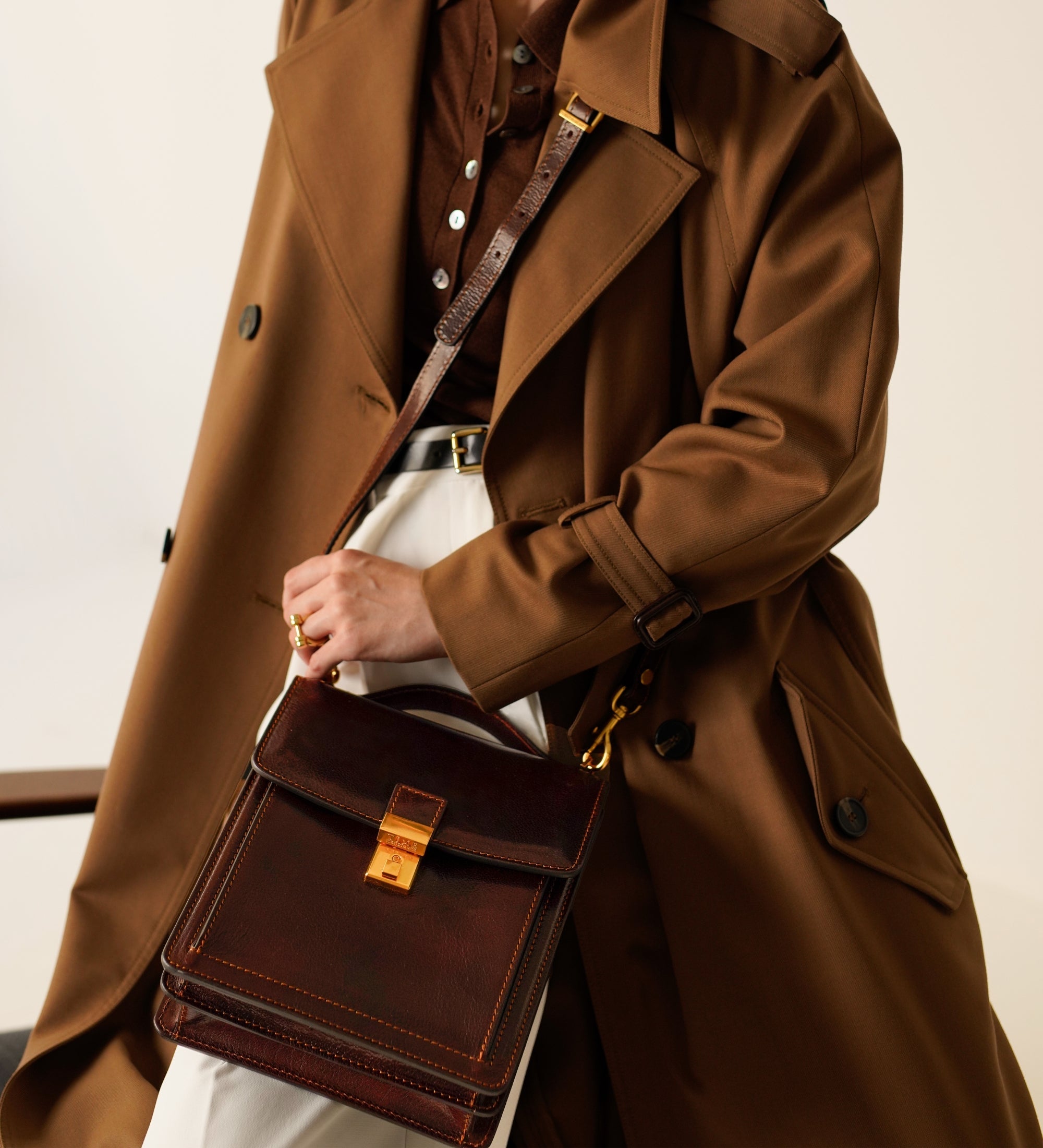 Maletín de cuero pequeño para mujer: Walden