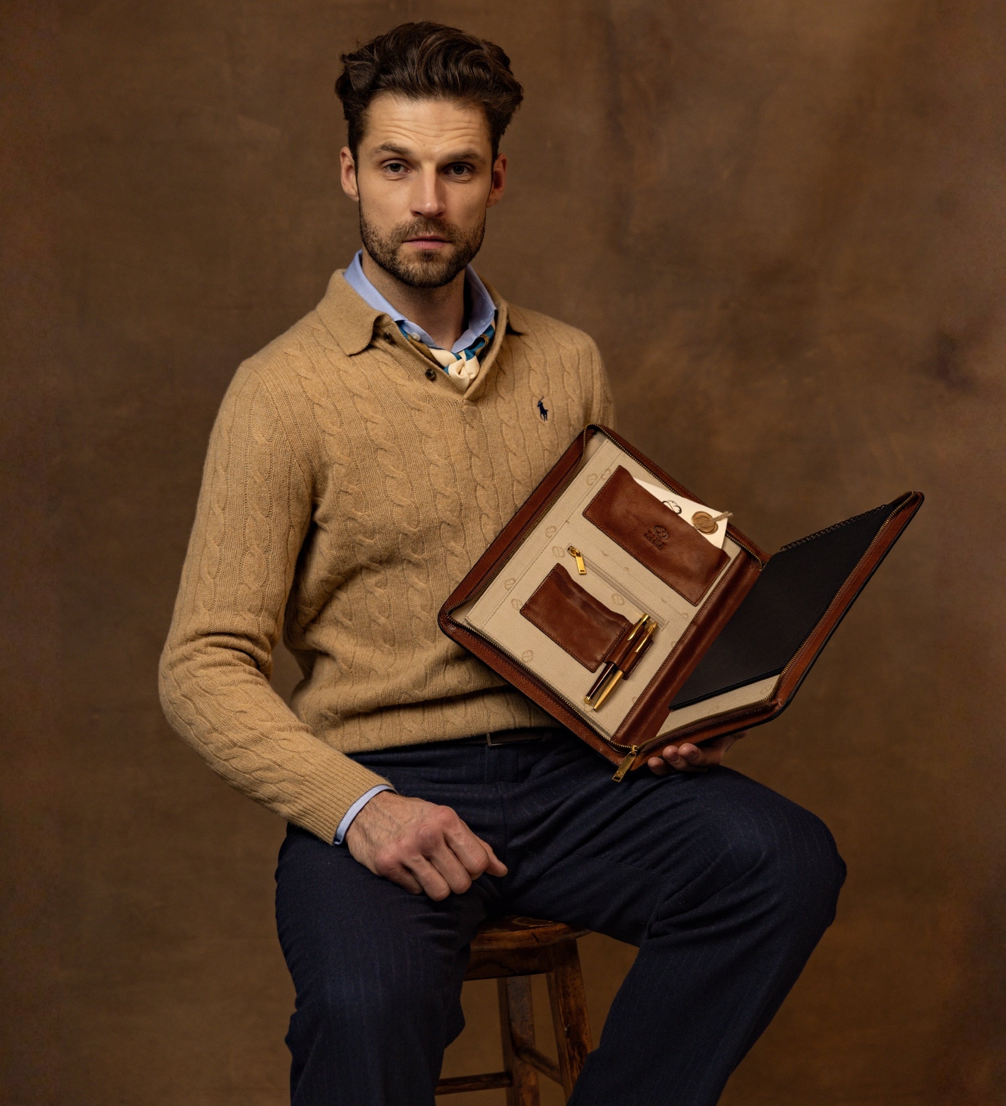 Organizador portadocumentos A4 de cuero: Candide