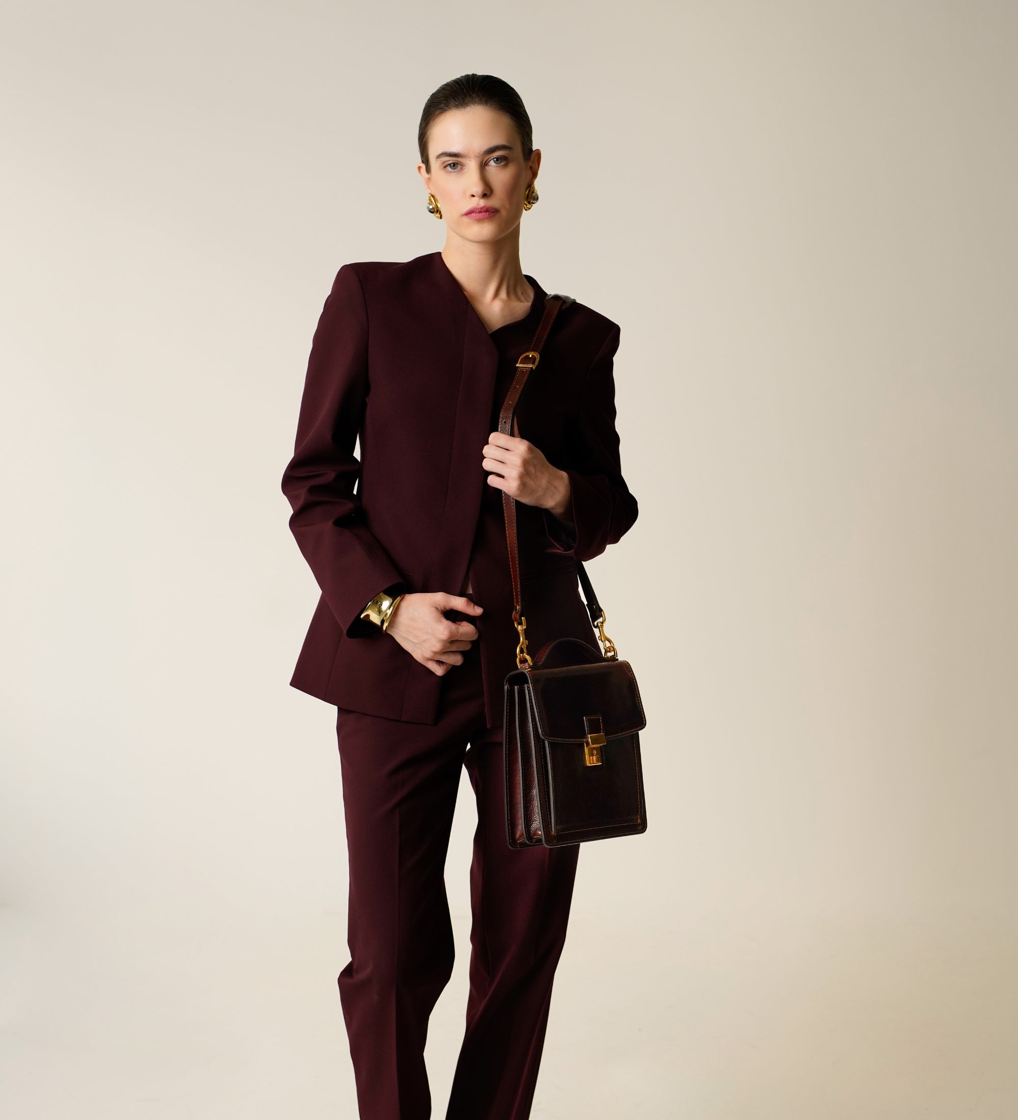 Maletín de cuero pequeño para mujer: Walden