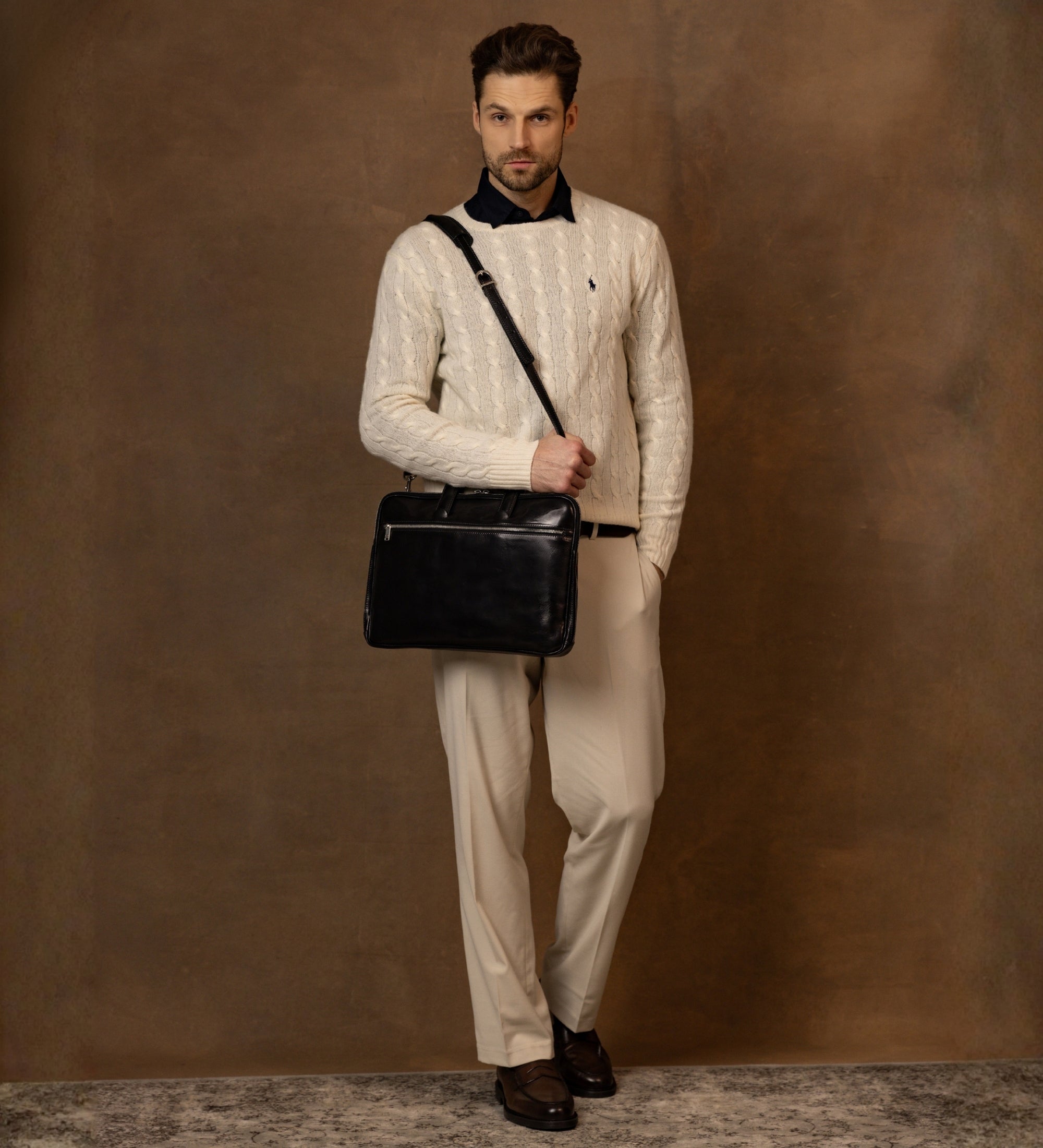 Bolso para portátil/maletín de cuero: Brave New World