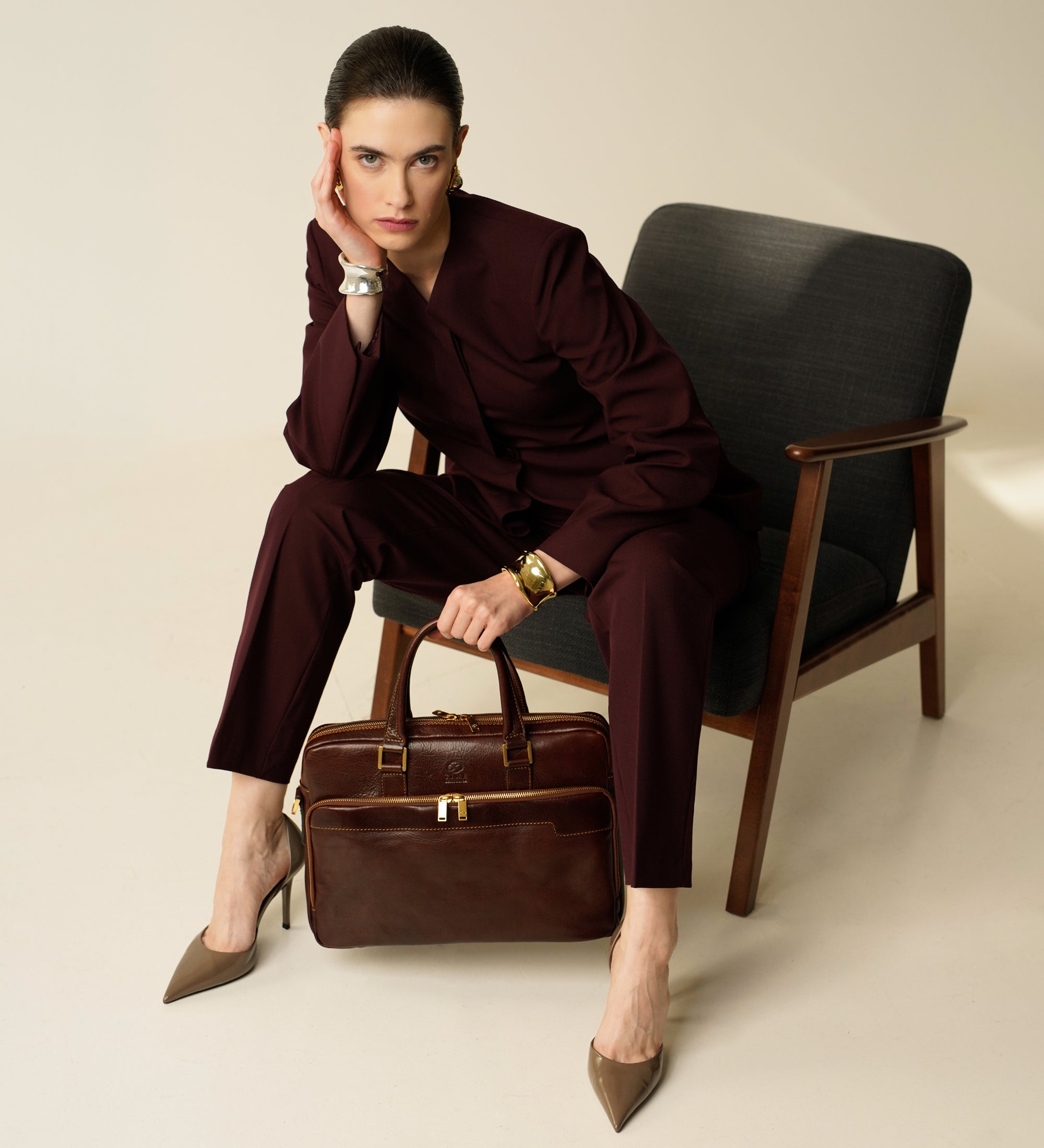 Bolso para portátil/maletín de cuero para mujer: Orlando