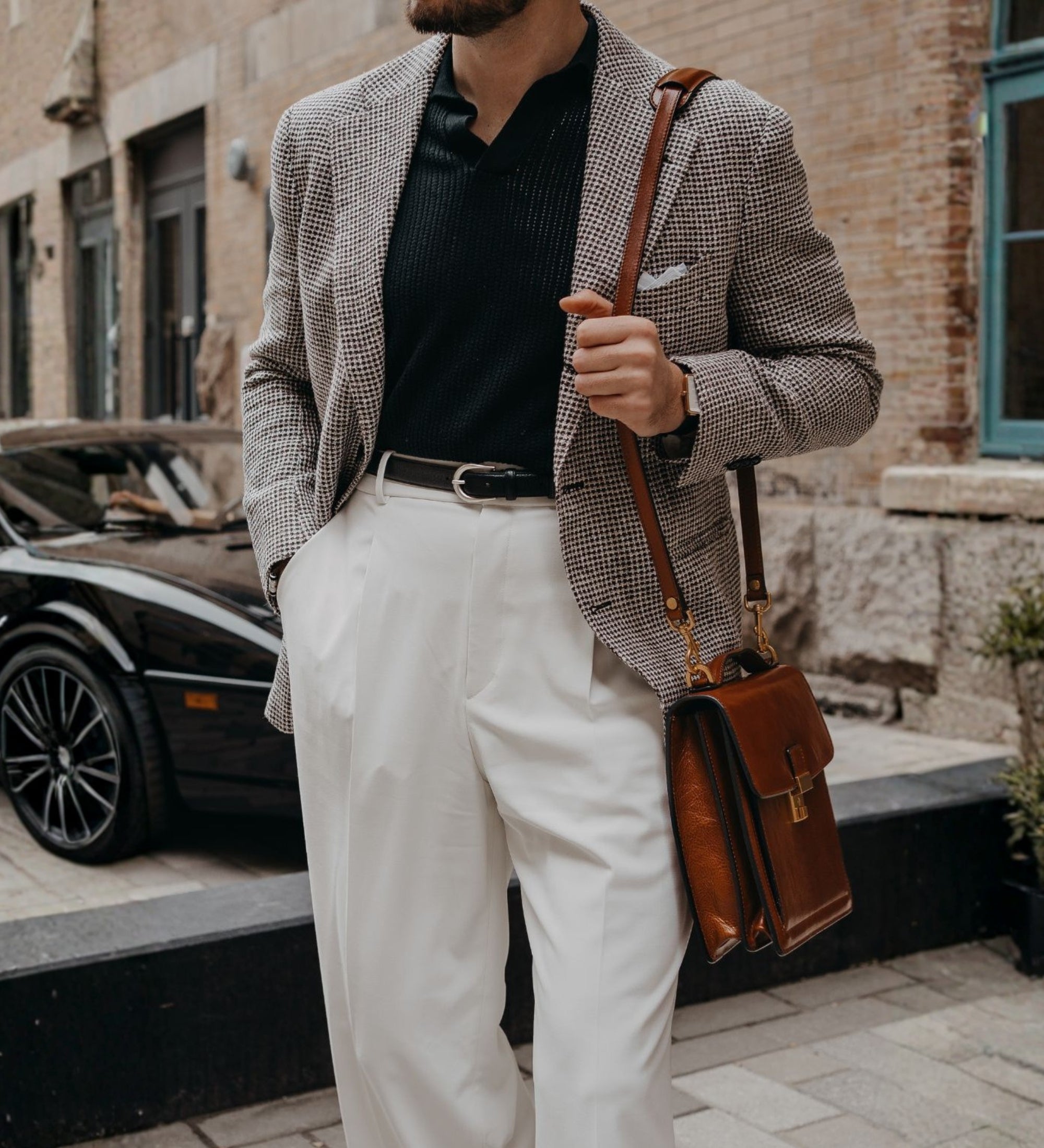 Maletín de cuero pequeño: Walden