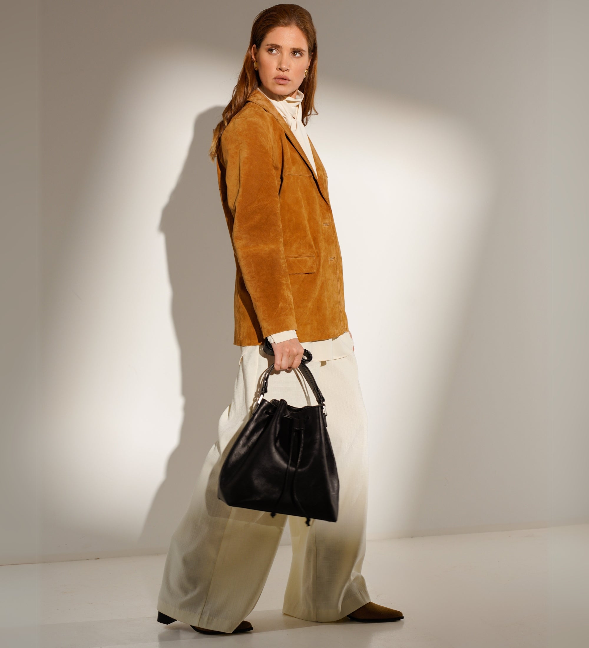 Bolso bucket de cuero para mujer: Sybil