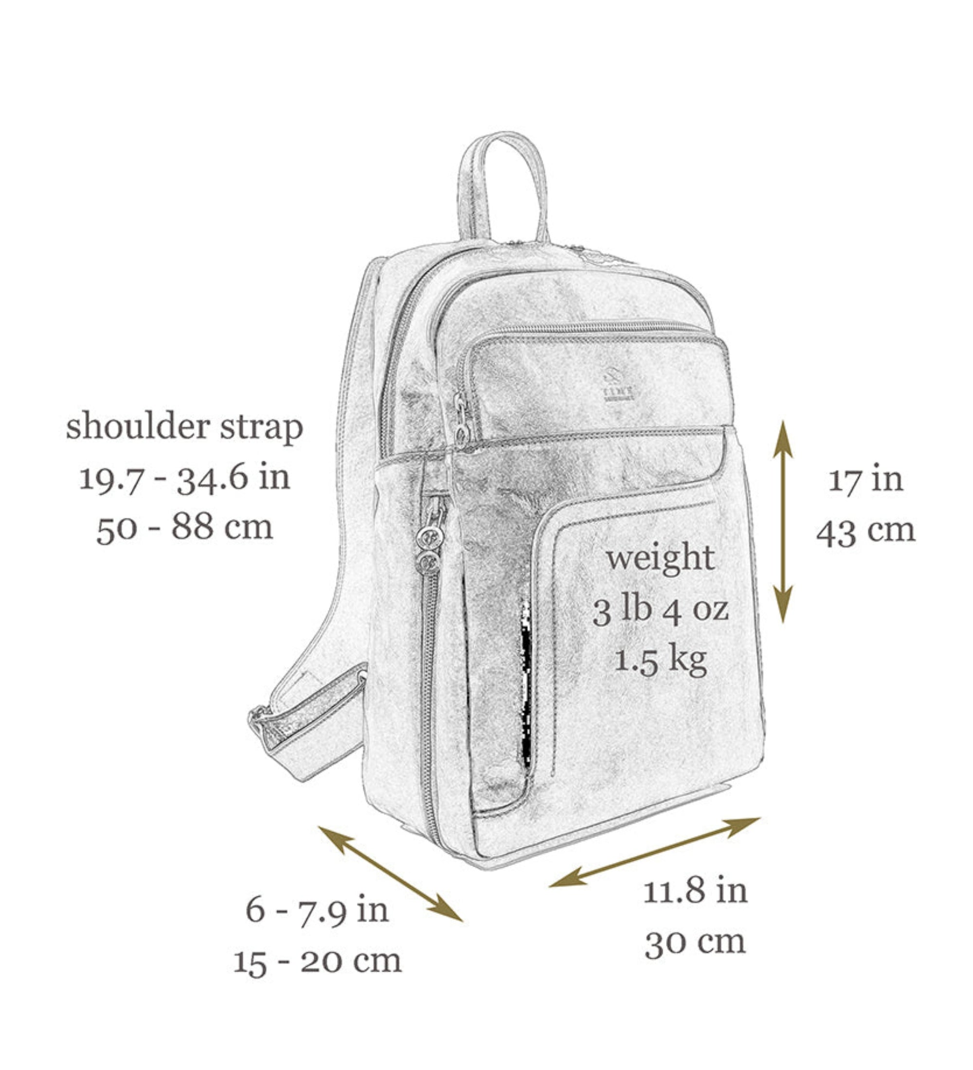 Mochila de viaje de cuero para mujer: L.A. Confidential