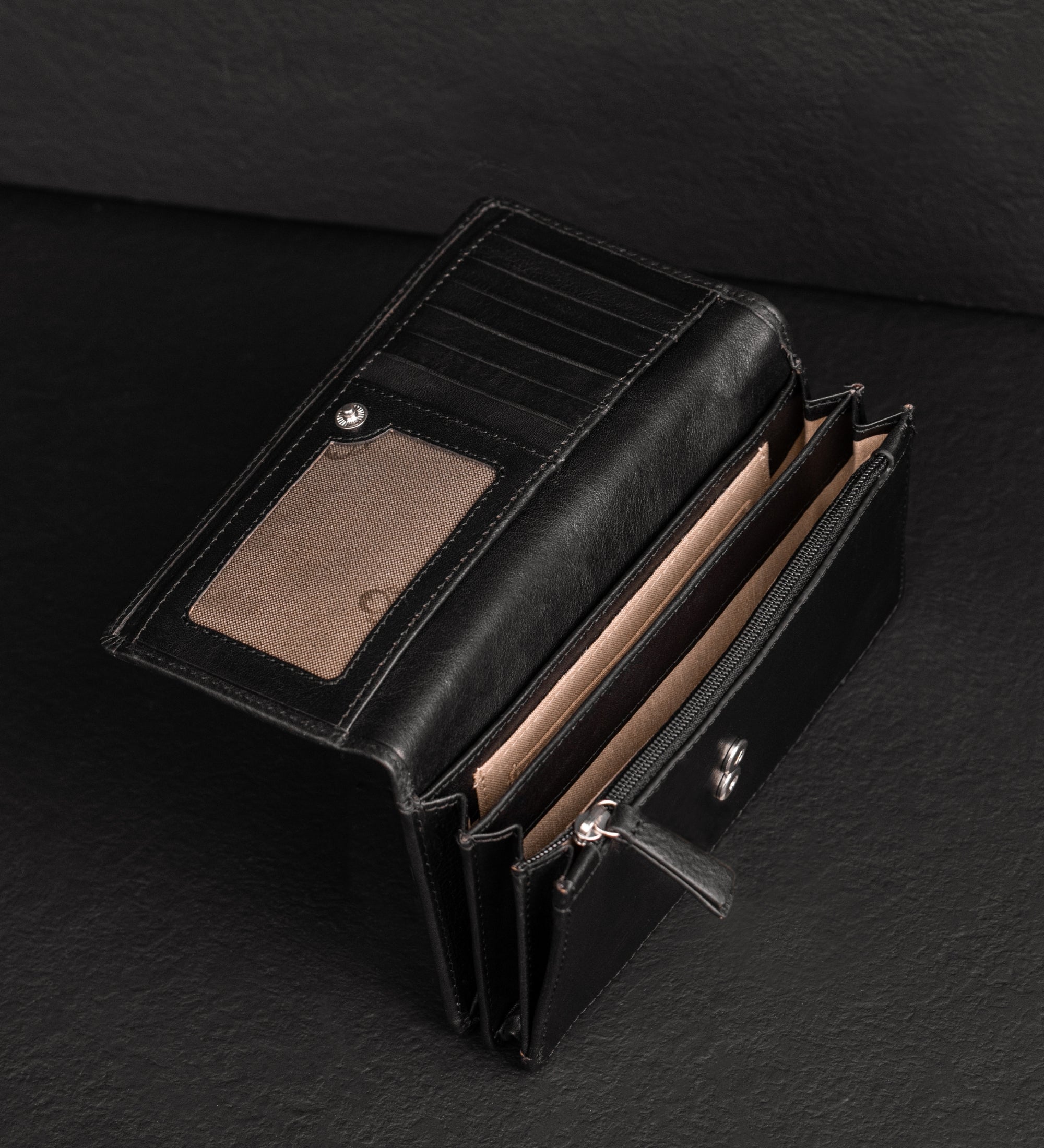 Cartera Continental de Cuero para Mujer - Charade