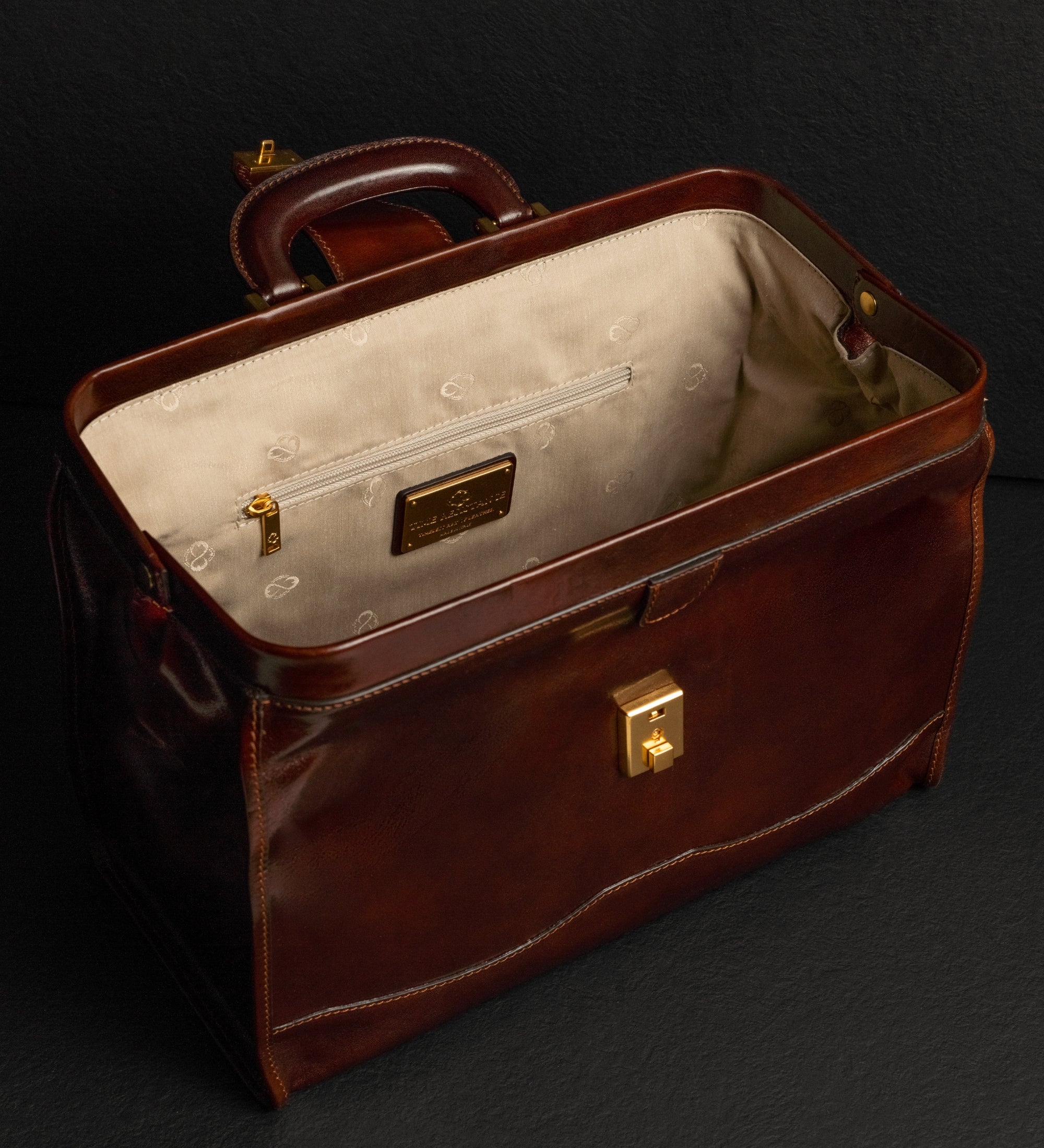 Bolso de médico de cuero pequeño para mujer: David Copperfield