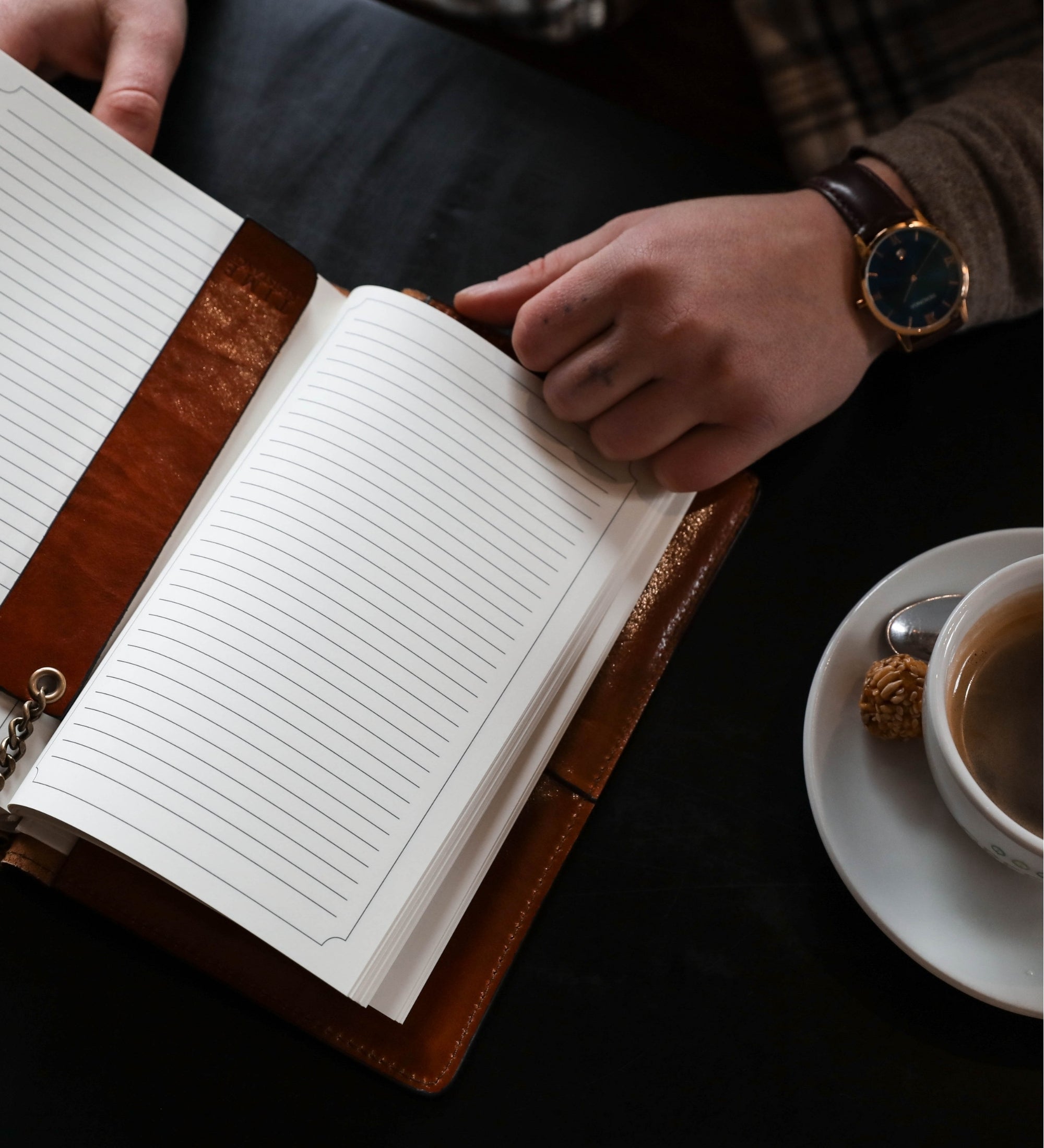Cuaderno personal de cuero con bloc de notas A5 recargable: The Diary of a Nobody