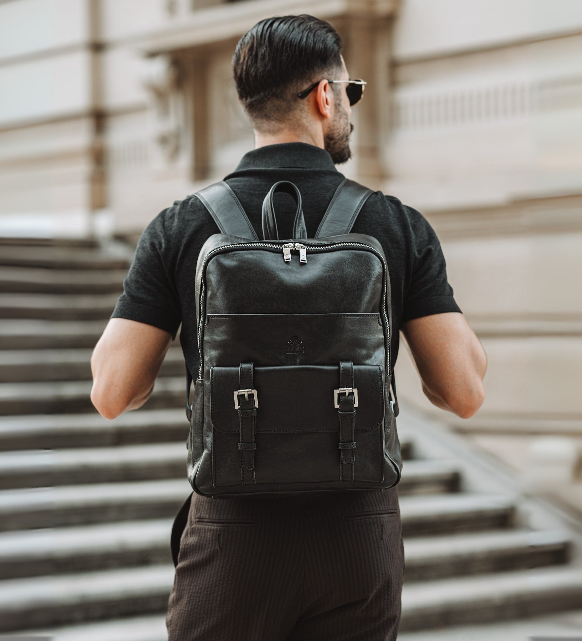 Mochila de cuero grande para hombre: The Divine Comedy