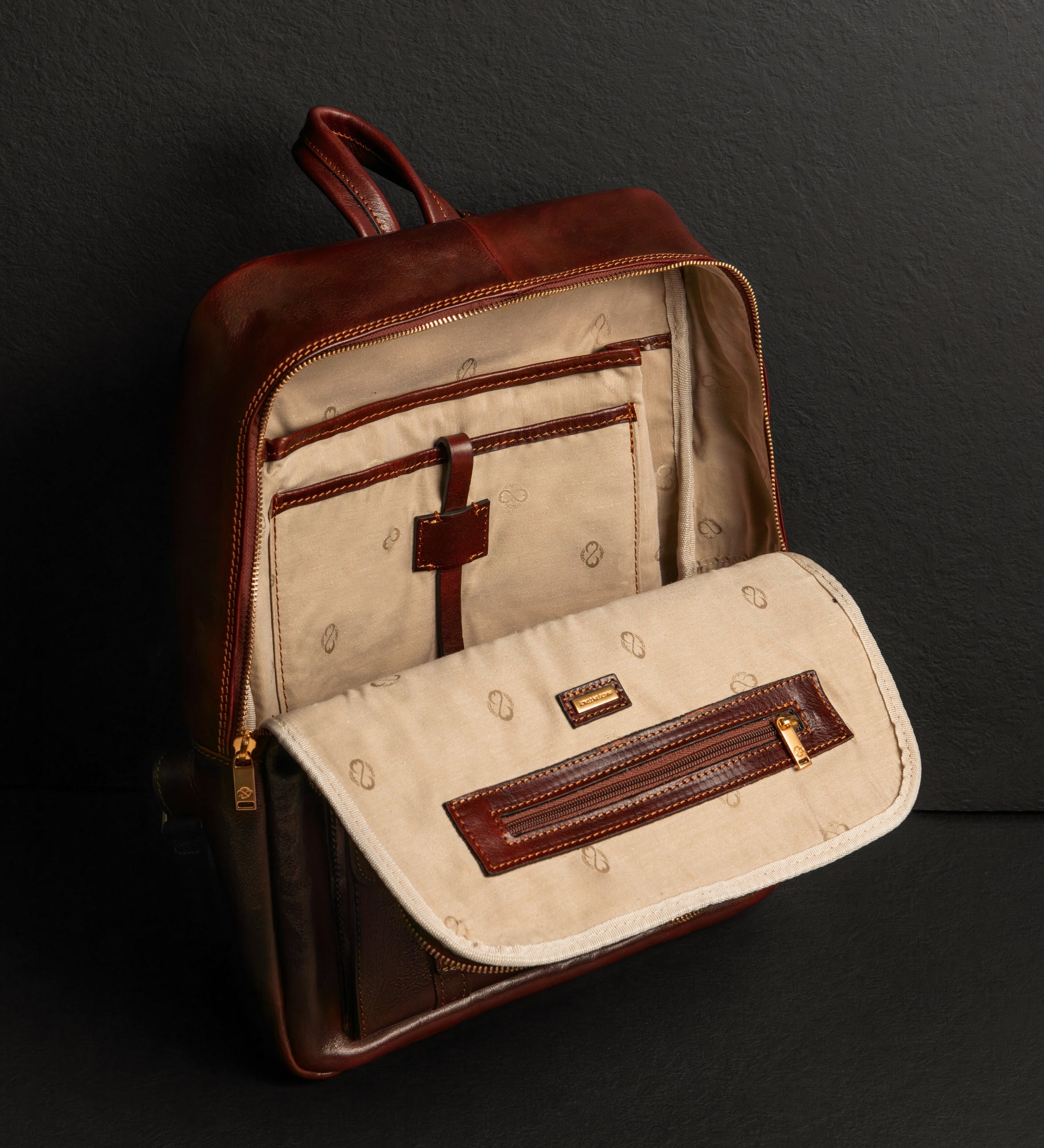 Mochila de cuero grande para hombre: The Divine Comedy