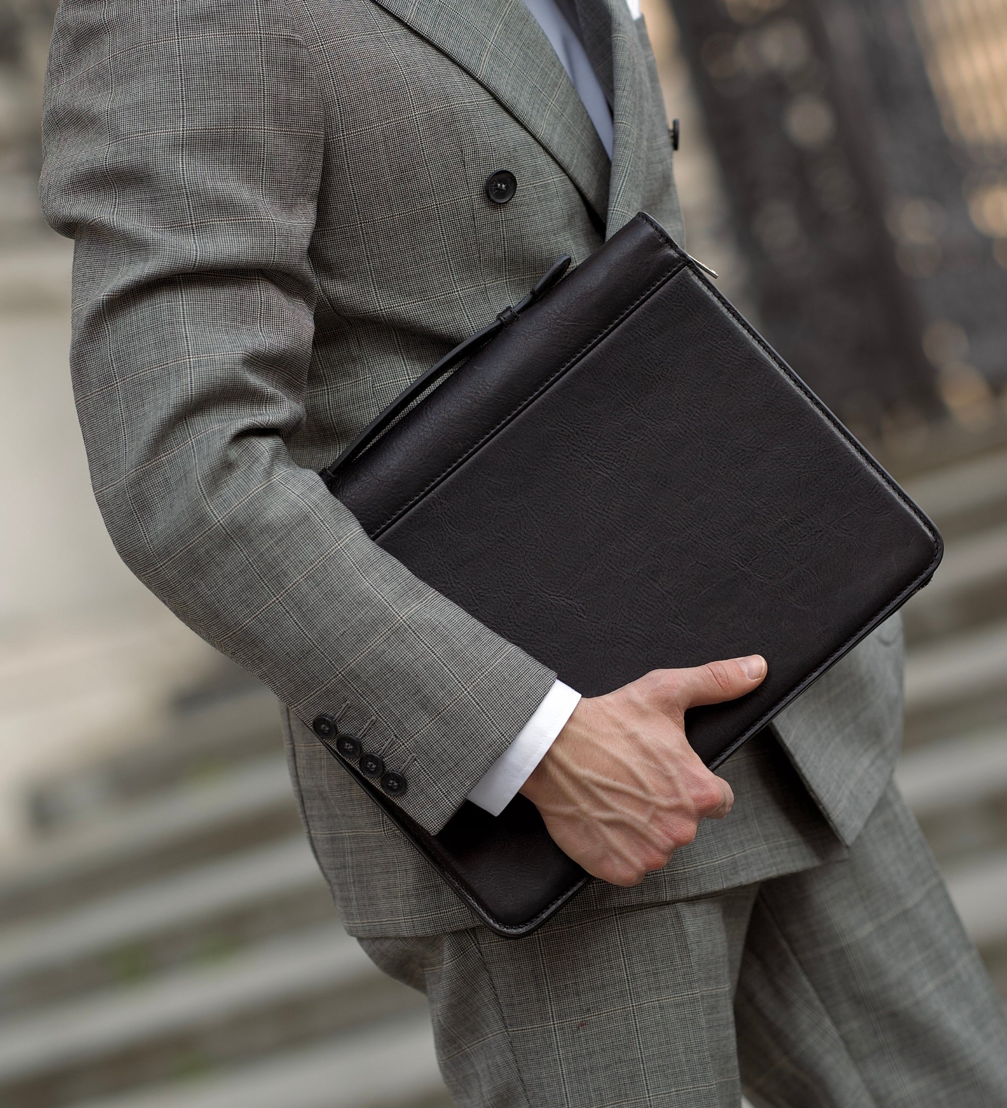 Portadocumentos de cuero con carpeta: Joy in the Morning