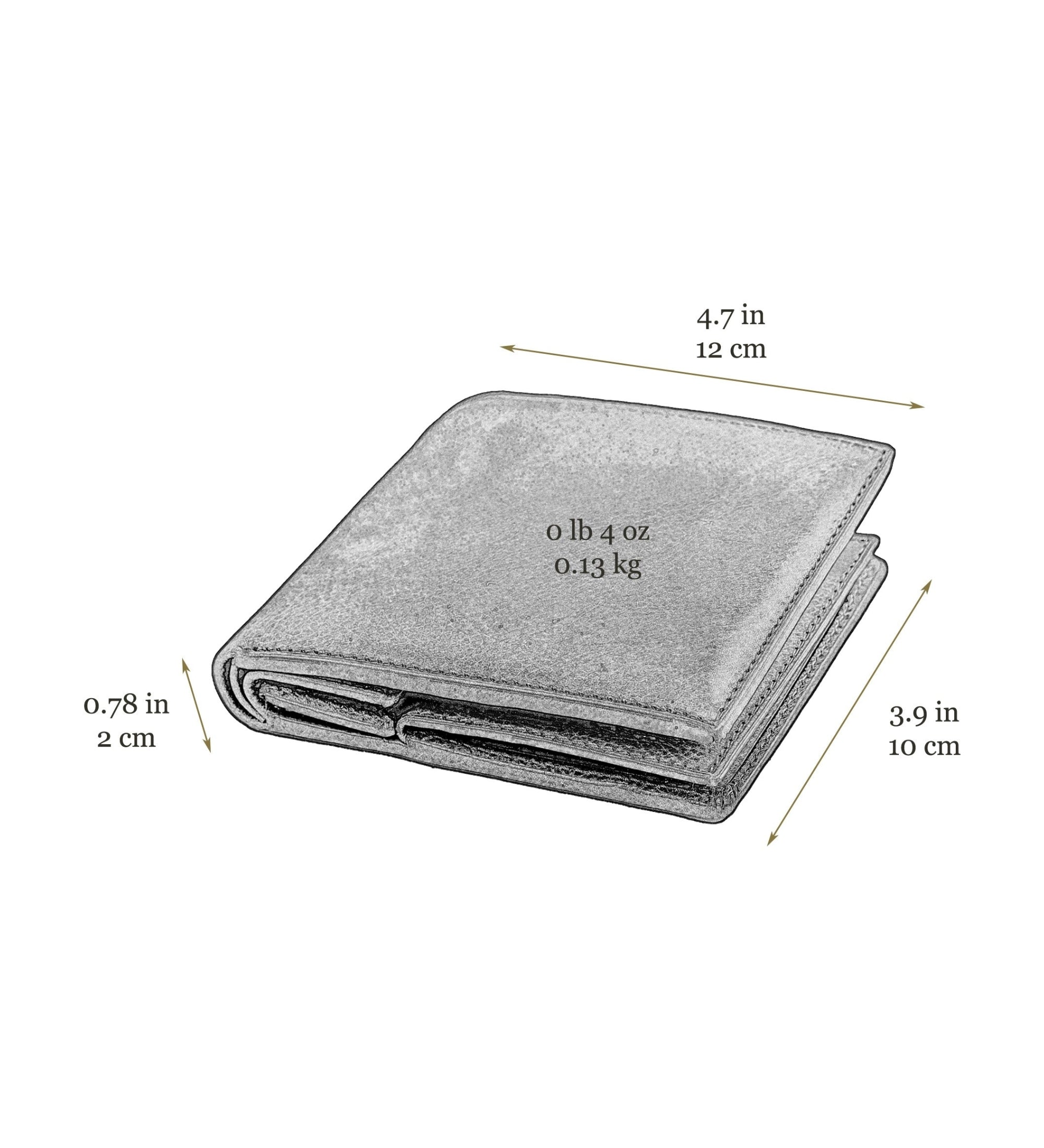 Cartera de cuero de doble compartimento: Daniel