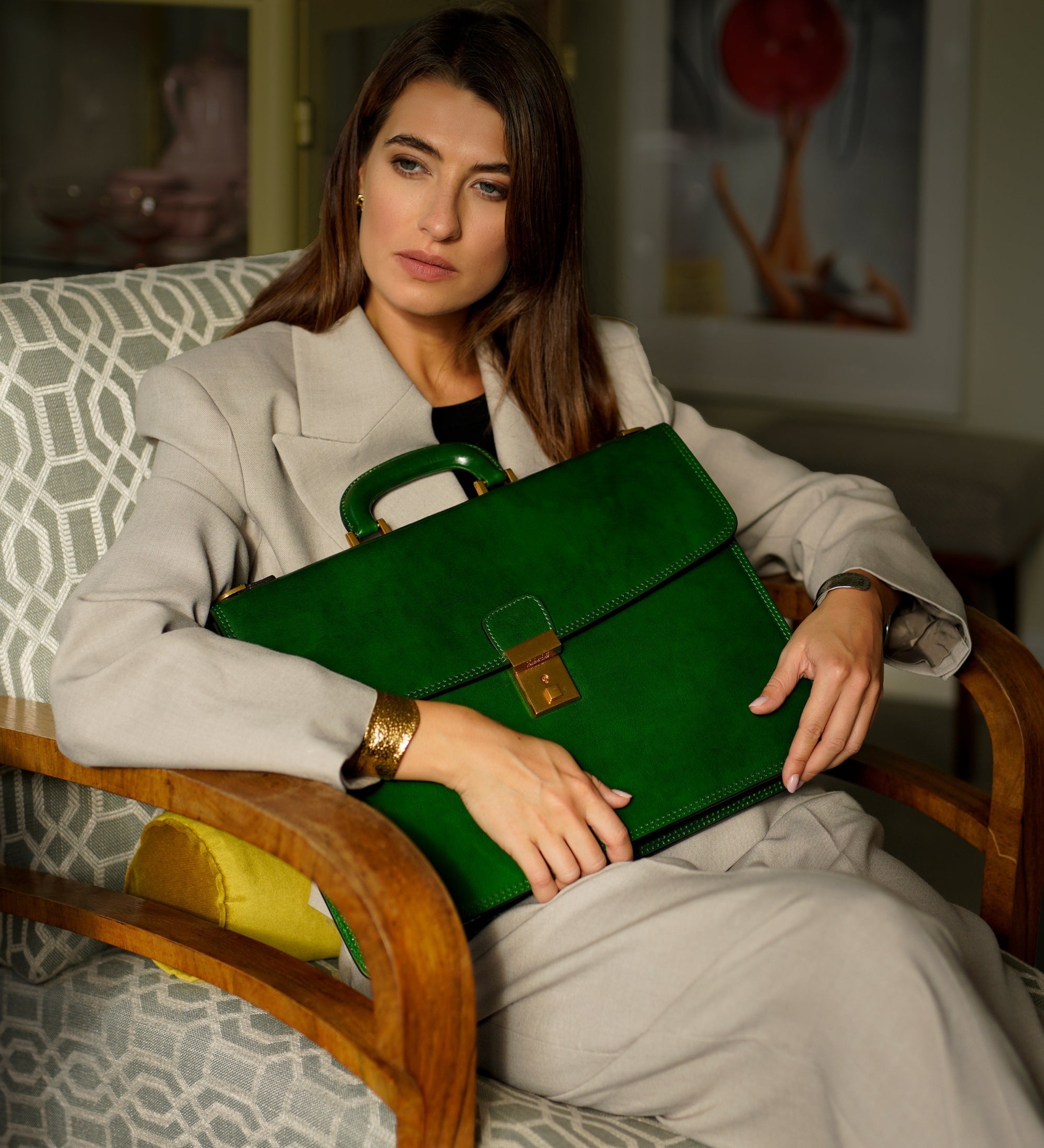 Maletín de cuero para mujer: The Sound of the Mountain