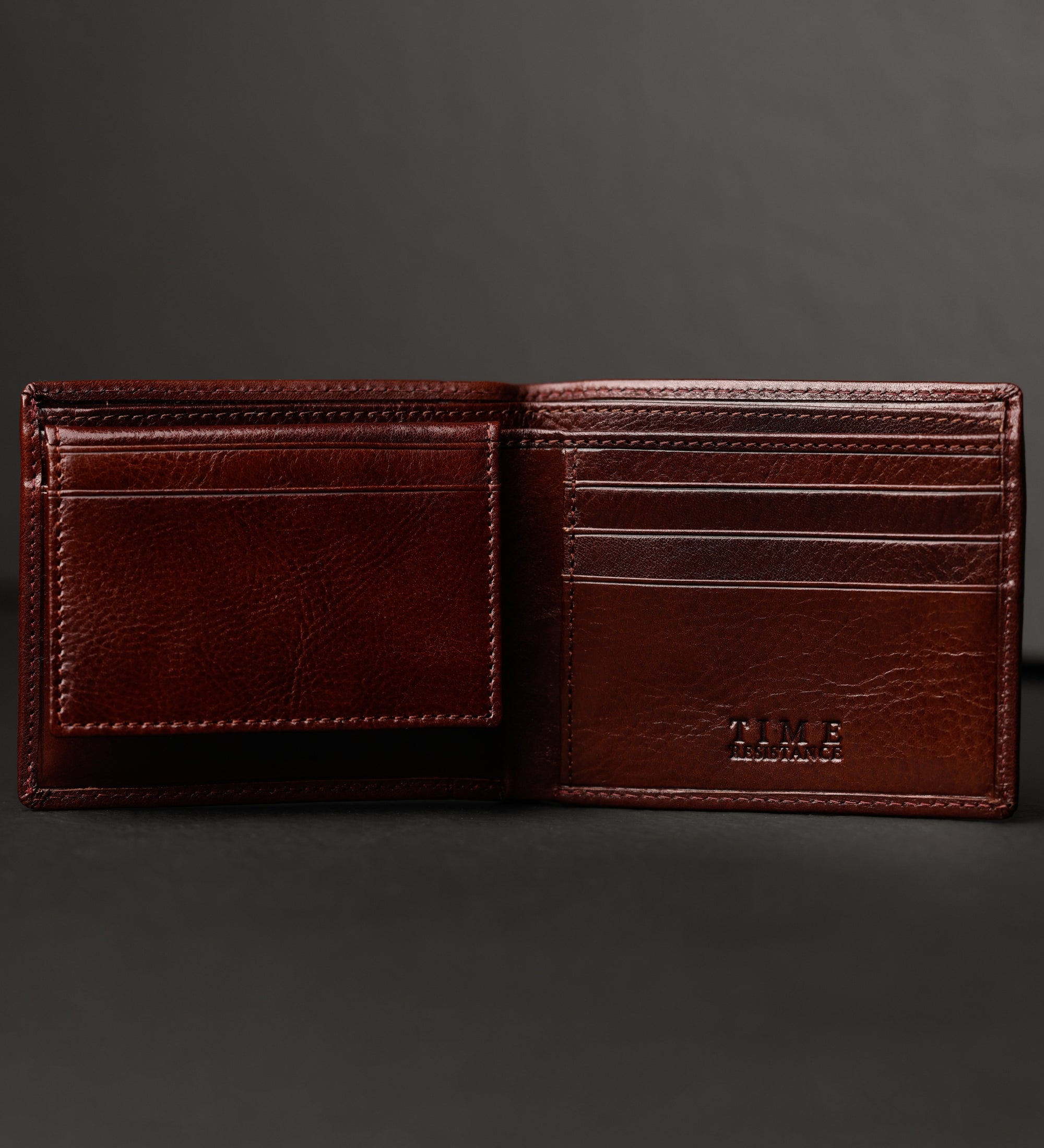 Cartera de cuero de doble compartimento: Poetic Justice
