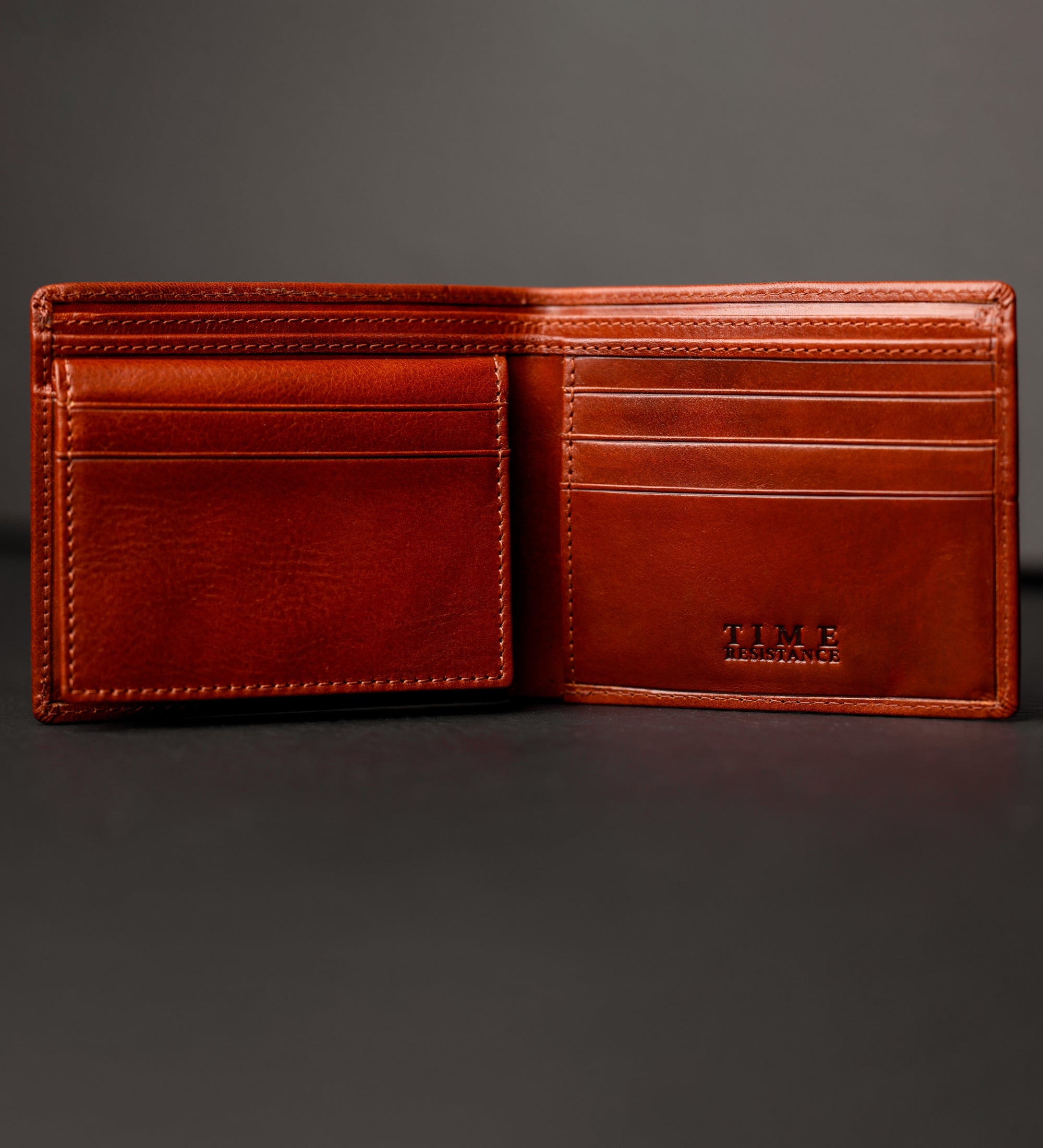 Cartera de cuero de doble compartimento: Poetic Justice