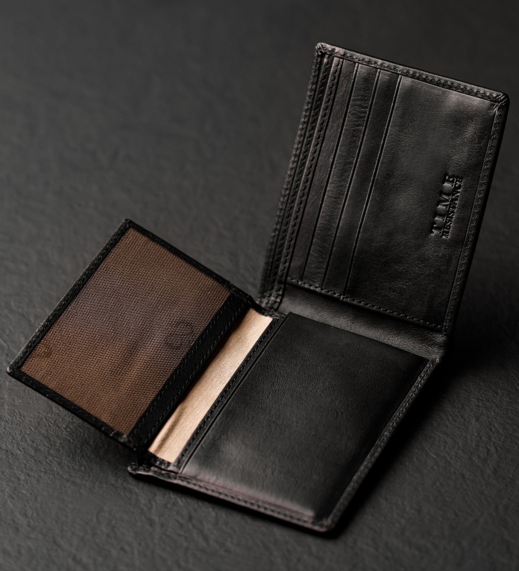 Cartera de cuero de doble compartimento: Poetic Justice