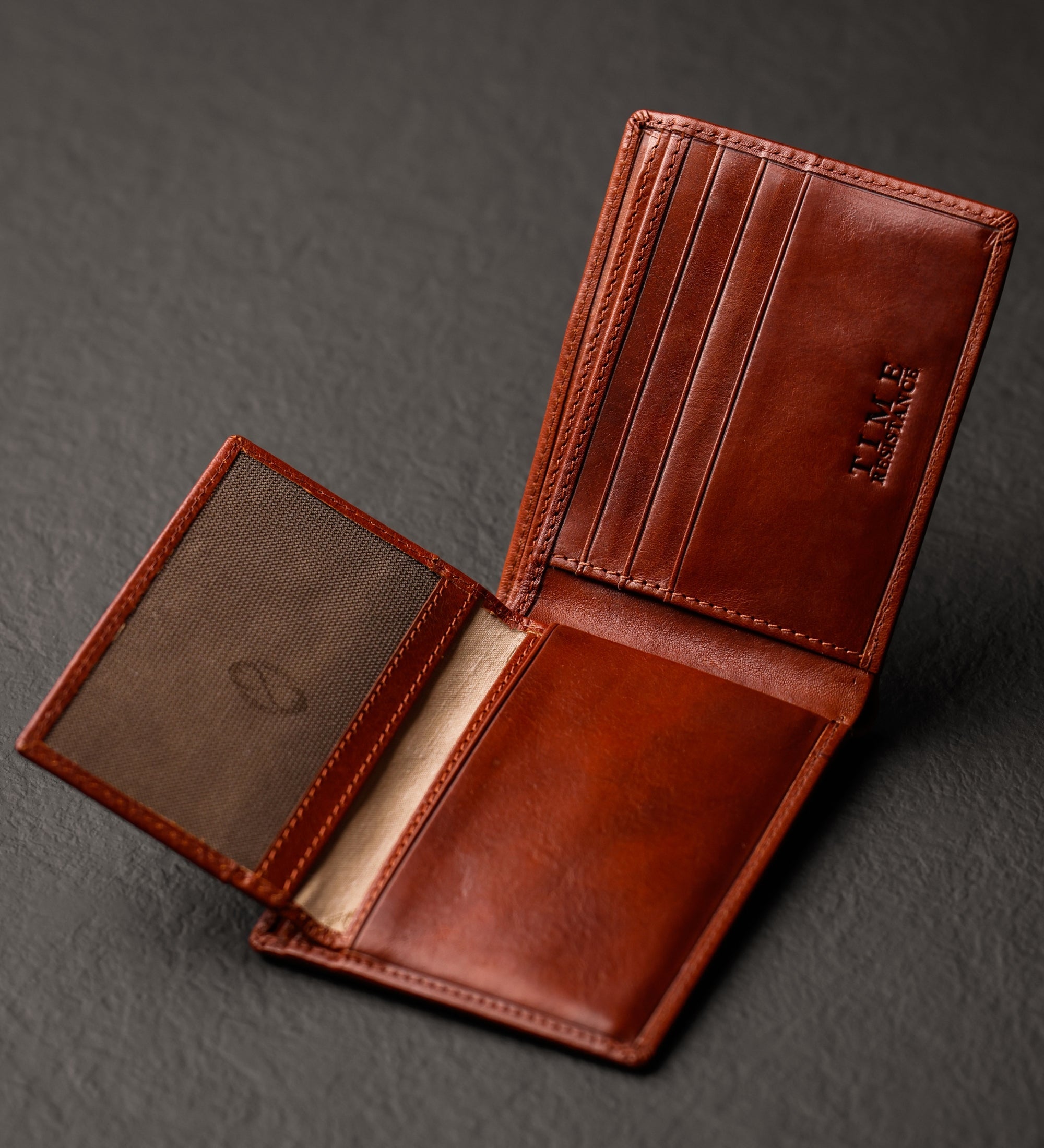 Cartera de cuero de doble compartimento: Poetic Justice