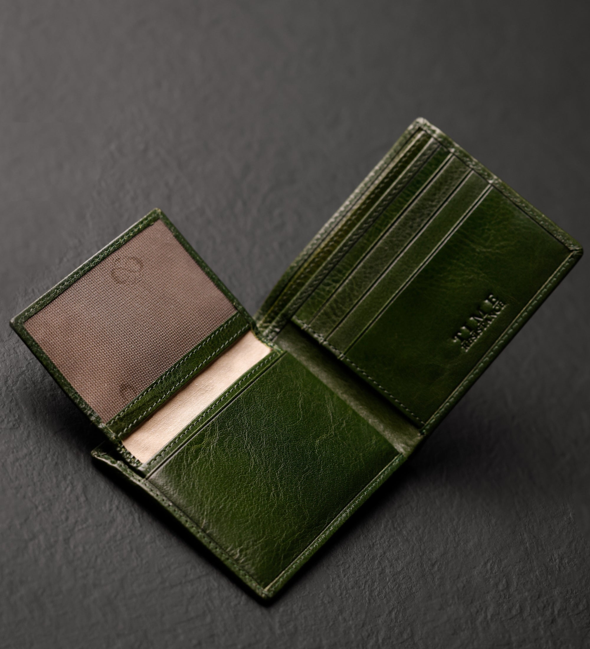 Cartera de cuero de doble compartimento: Poetic Justice