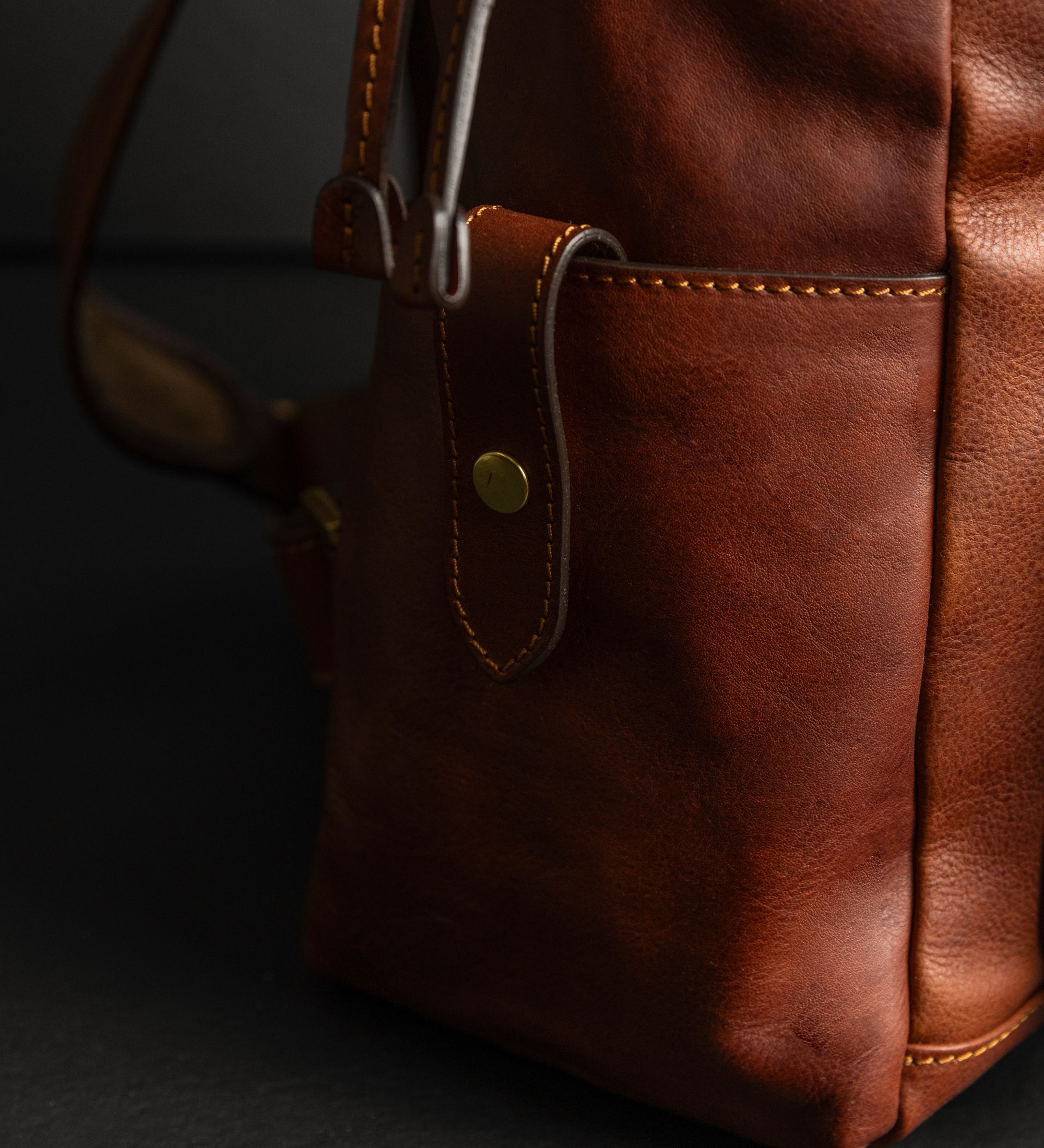 Mochila de cuero: The Good Earth