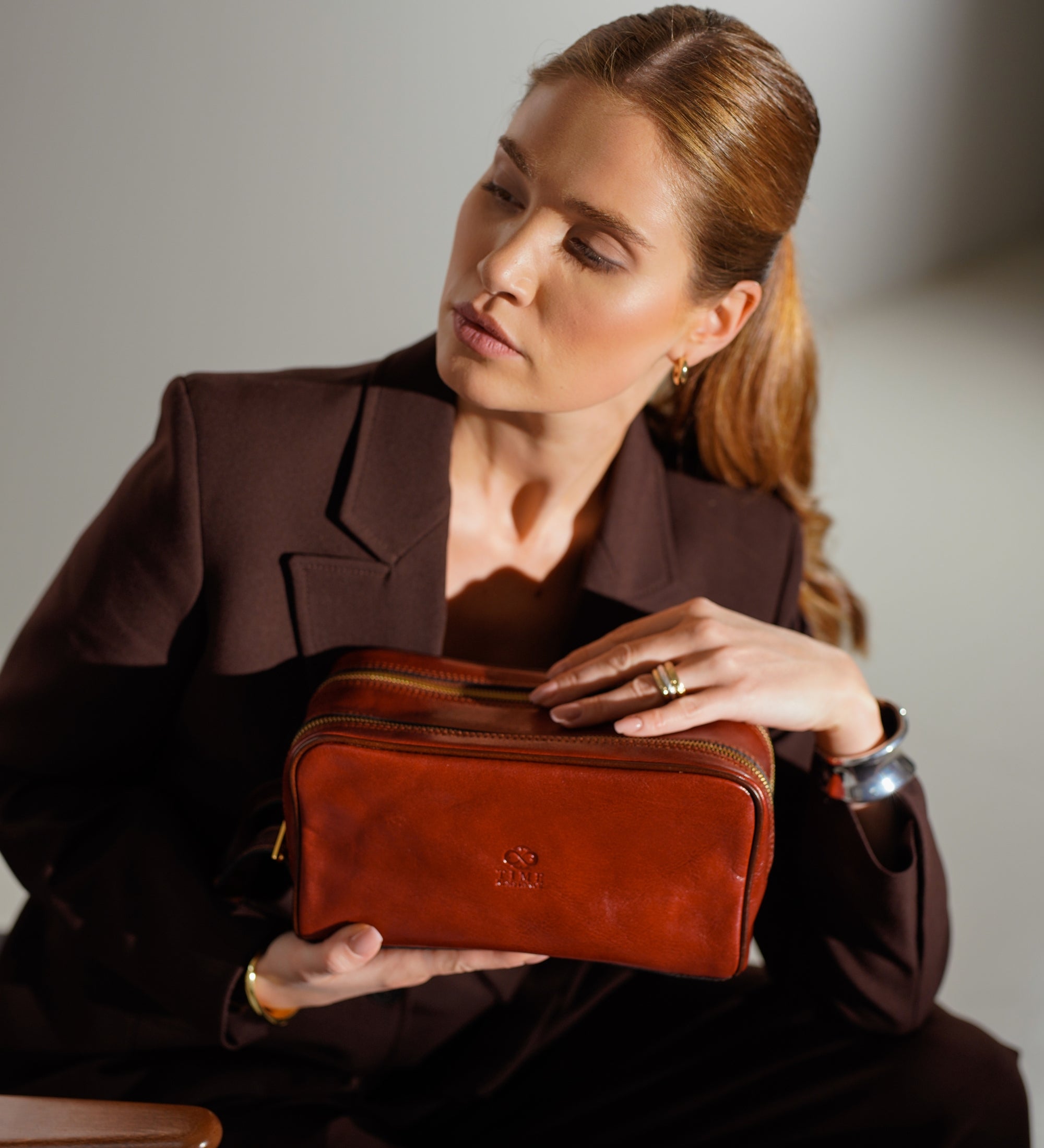 Neceser de hombre/bolsa para cosméticos de cuero para mujer: All the Kings Men