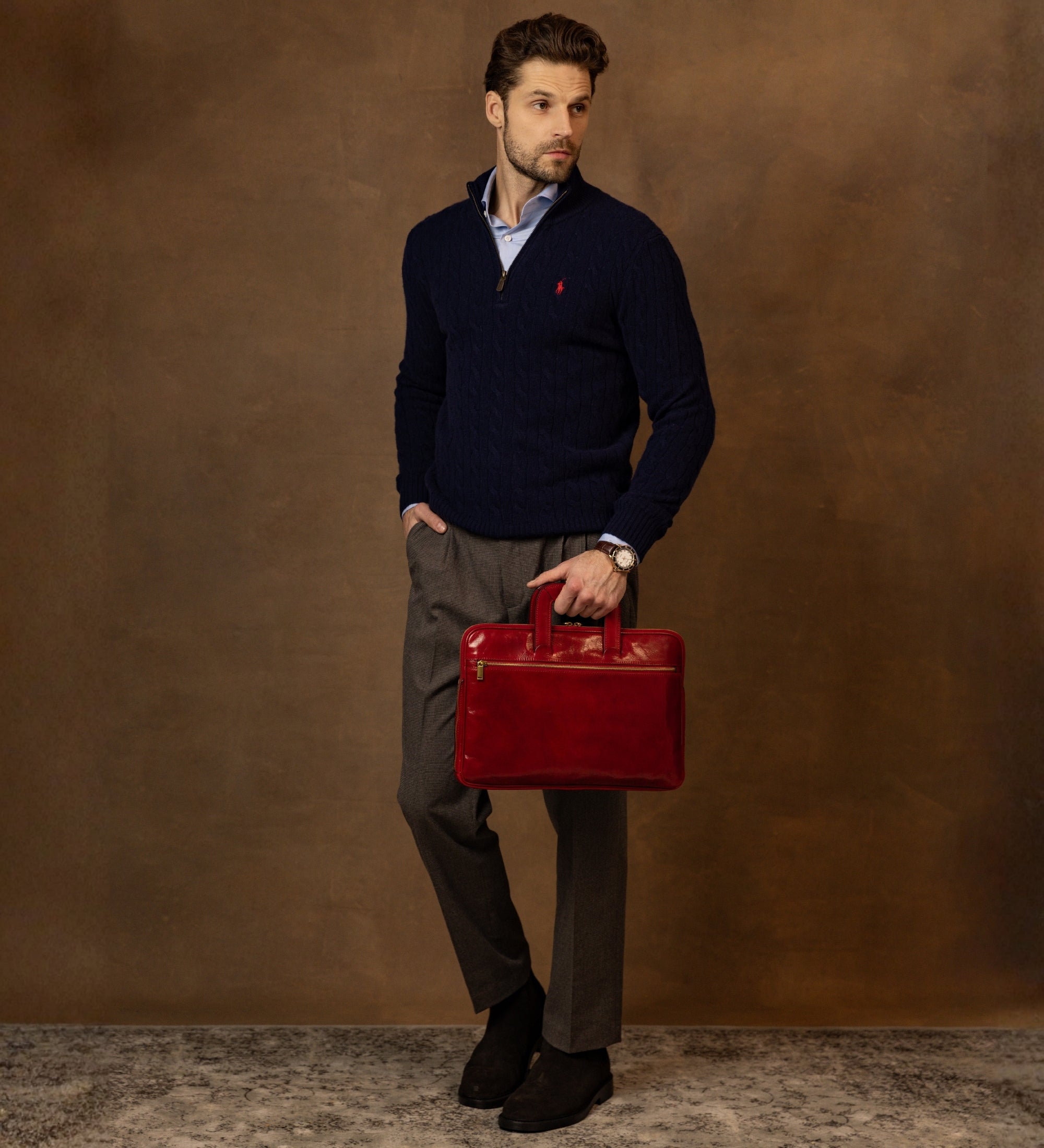 Bolso para portátil/maletín de cuero: Brave New World