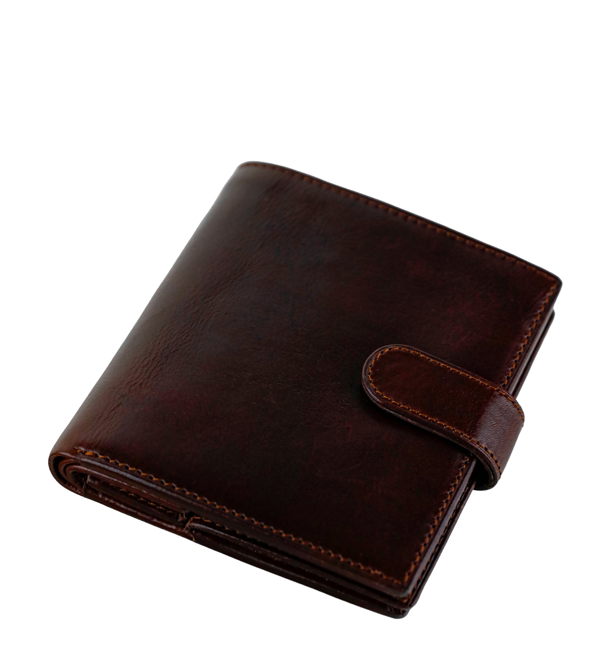 Cartera de cuero de doble compartimento y cierre a presión: Ironweed