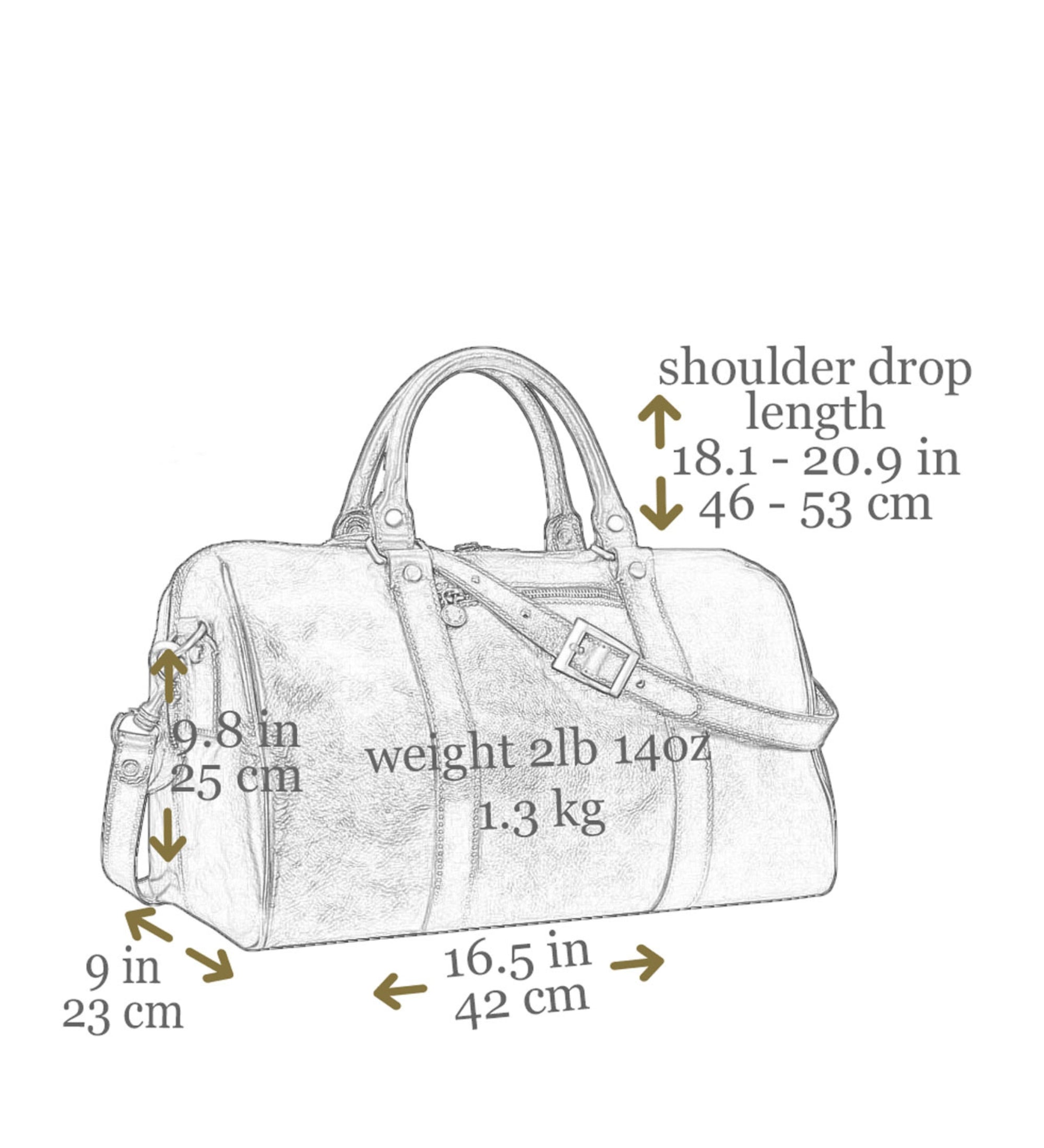 Bolsa de viaje, bolsa de viaje pequeña de cuero para mujer: The Ambassadors