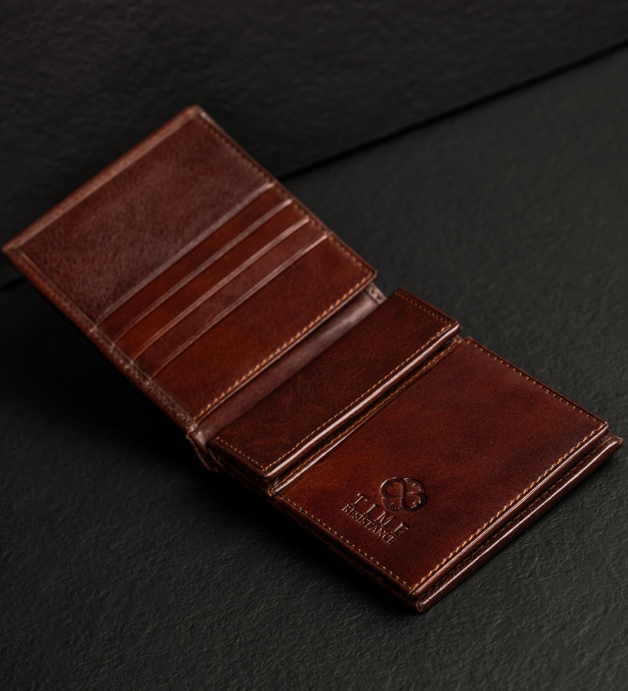 Cartera de cuero de doble compartimento: Daniel