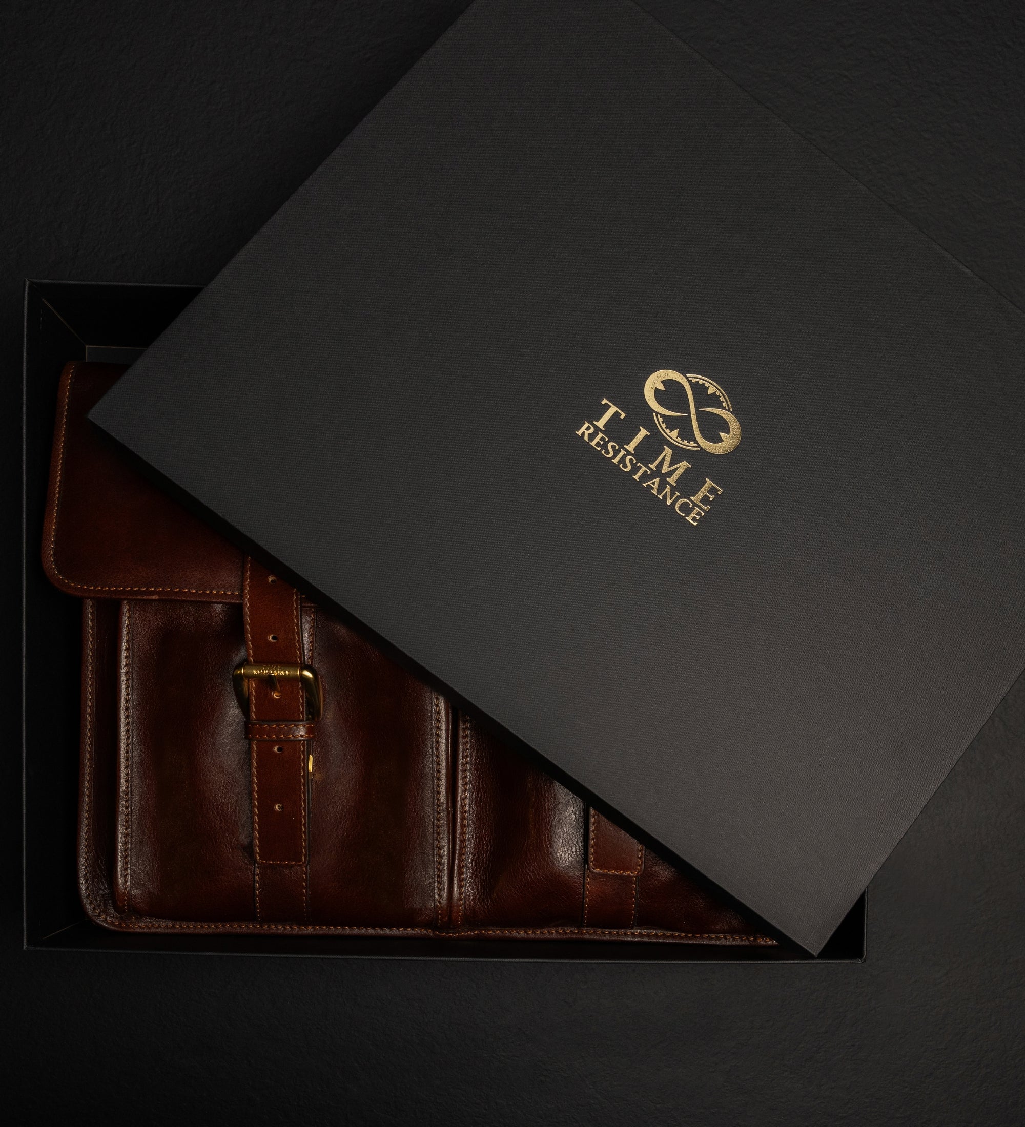 Bolso tipo satchel, maletín de cuero: The Time Machine